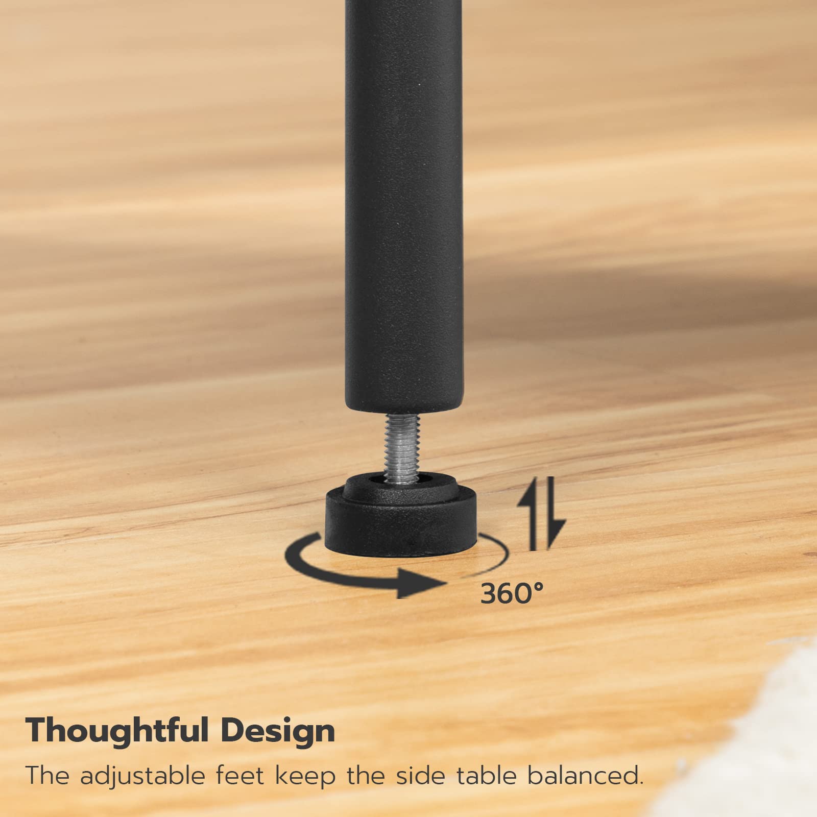 hoobro-side-tables-bf09ubz01-table-appoint-marron-2-niveaux image 8
