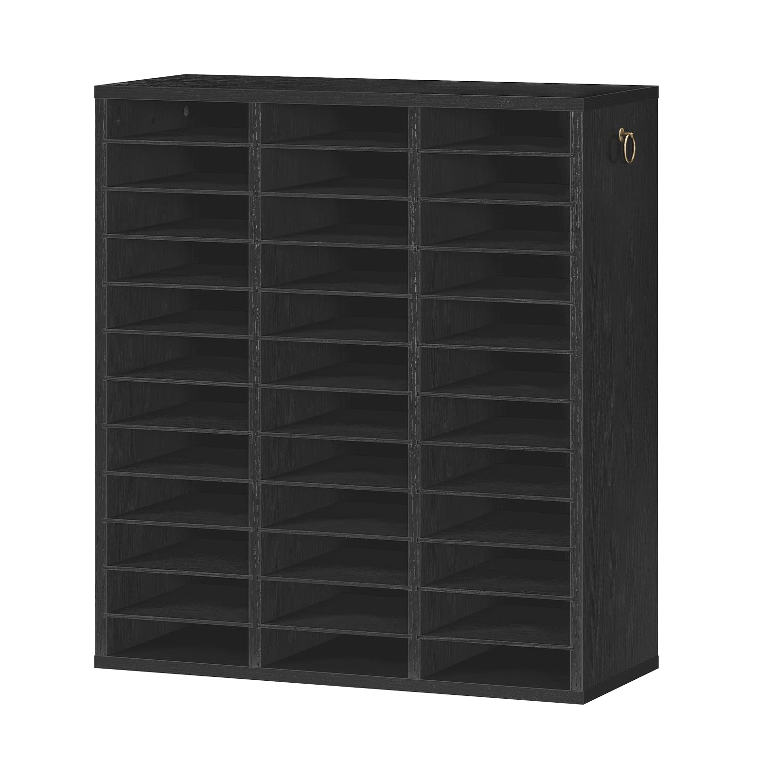 hoobro-trieur-courrier-bois-36-cases-noir-r-glable image 8