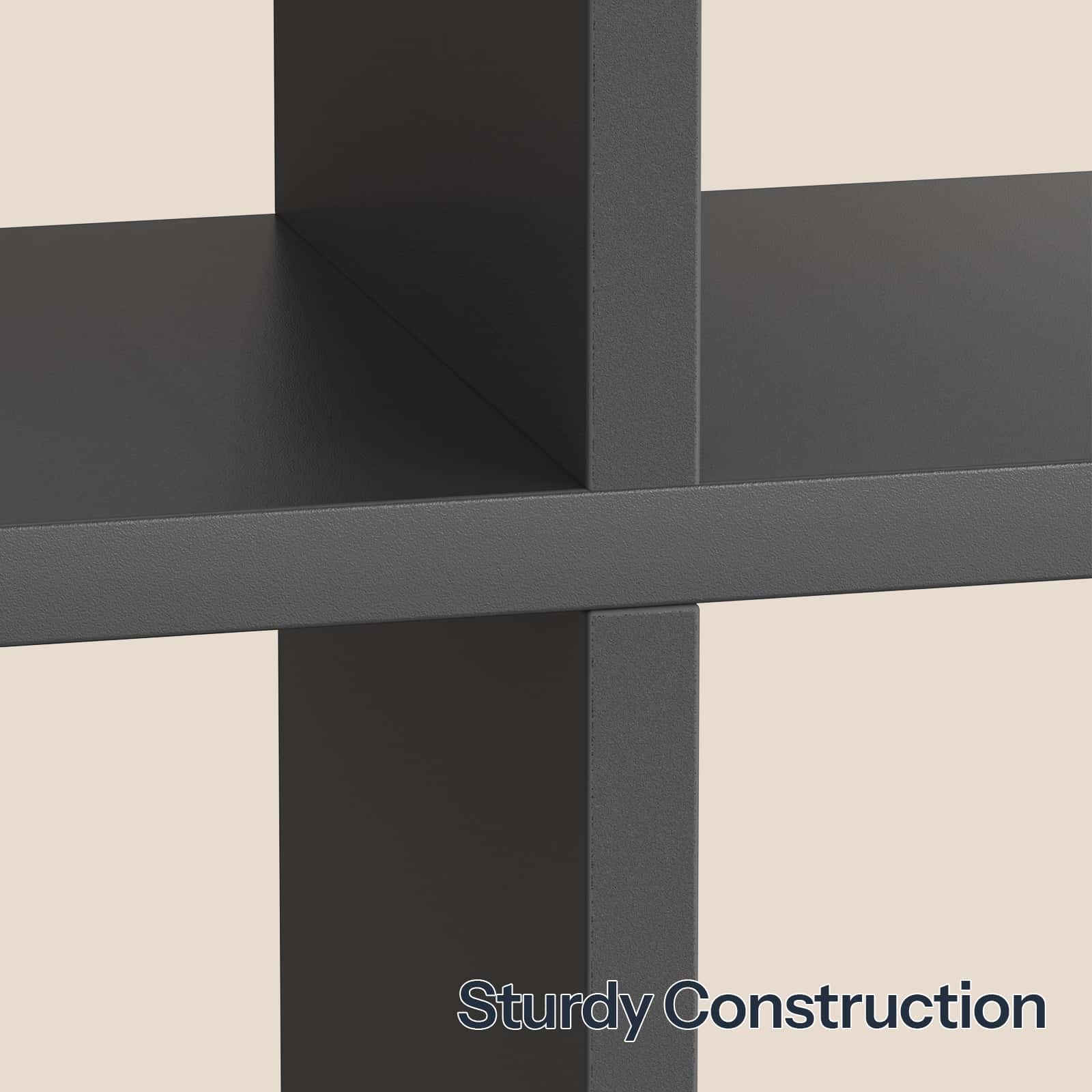 hoobro-storage-racks-tag-re-murale-noire-lot-de-2 image 7