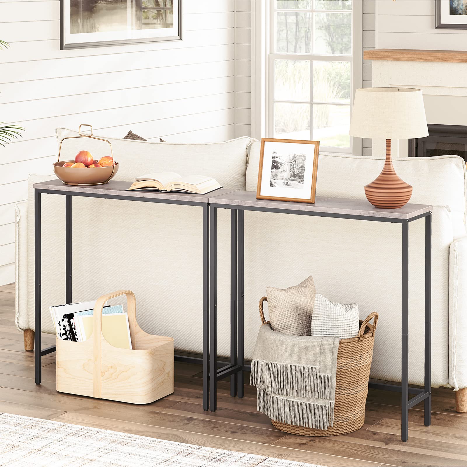 hoobro-console-entr-e-troite-75cm-greige-table-couloir image 6