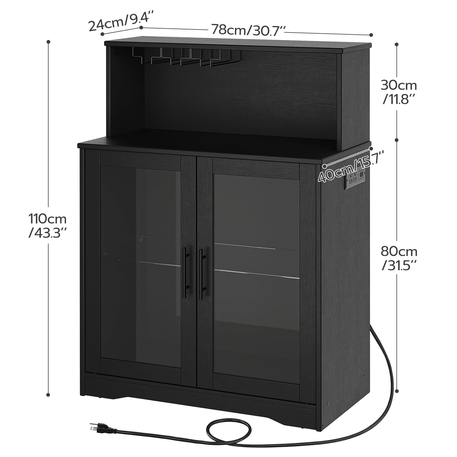 hoobro-beverage-counters-armoire-bar-noire-led-verres image 4