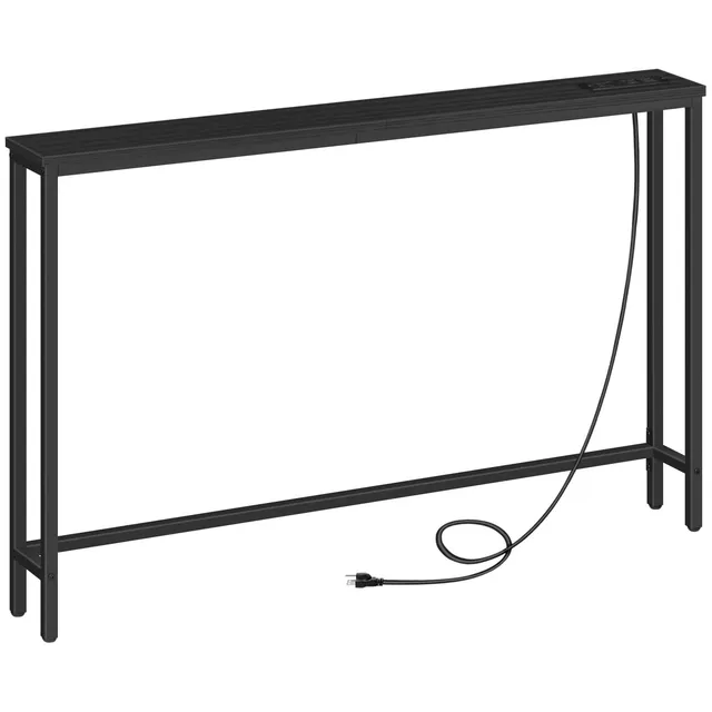 hoobro-console-table-console-troite-47-2-pouces-noir-prises image 1