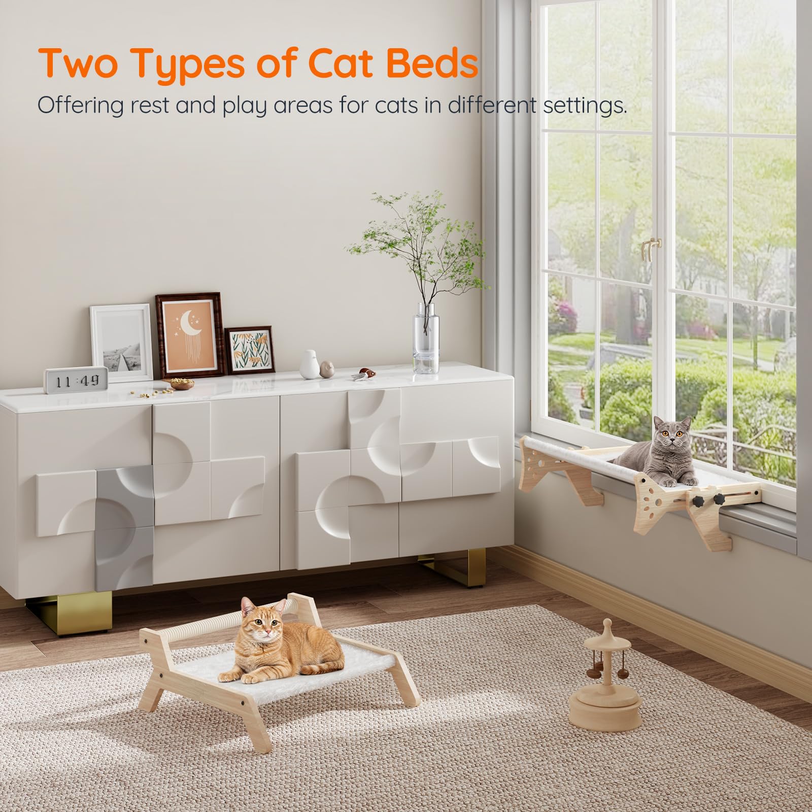 hoobro-hamac-de-fen-tre-chat-lit-chat-naturel-lot-de-2 image 5