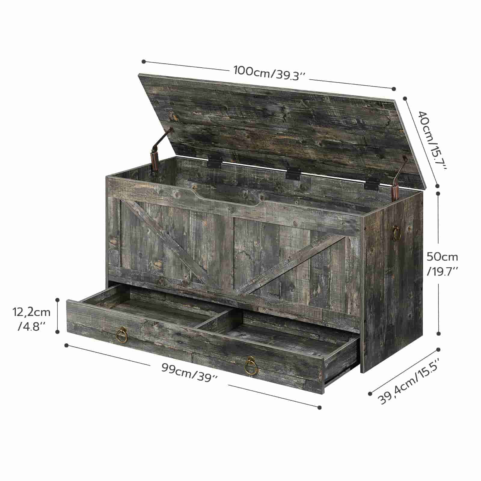 hoobro-banc-coffre-bois-jouets-gris-grand-mod-le image 4