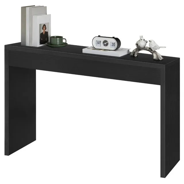 hoobro-console-table-canap-noire-120-cm-rangement-ouvert image 1