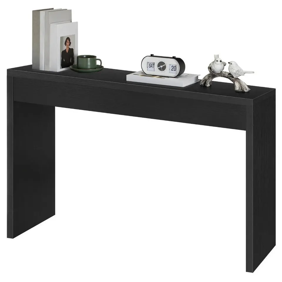 hoobro-console-table-canap-noire-120-cm-rangement-ouvert image 1