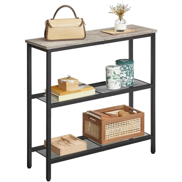 hoobro-console-table-console-greige-75-cm-3-niveaux image 1