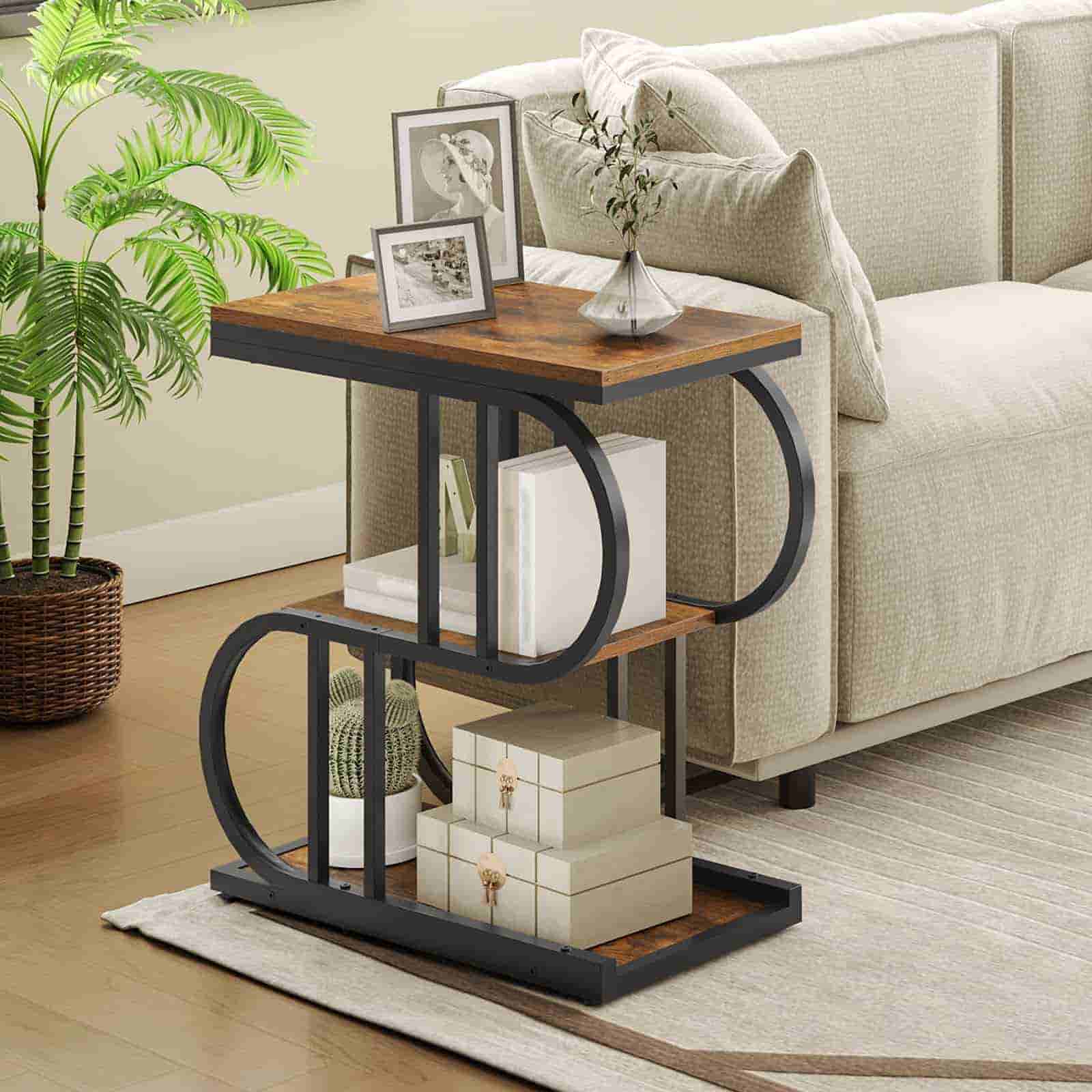 hoobro-side-tables-bout-de-canap-en-s-marron-3-tag-res image 4