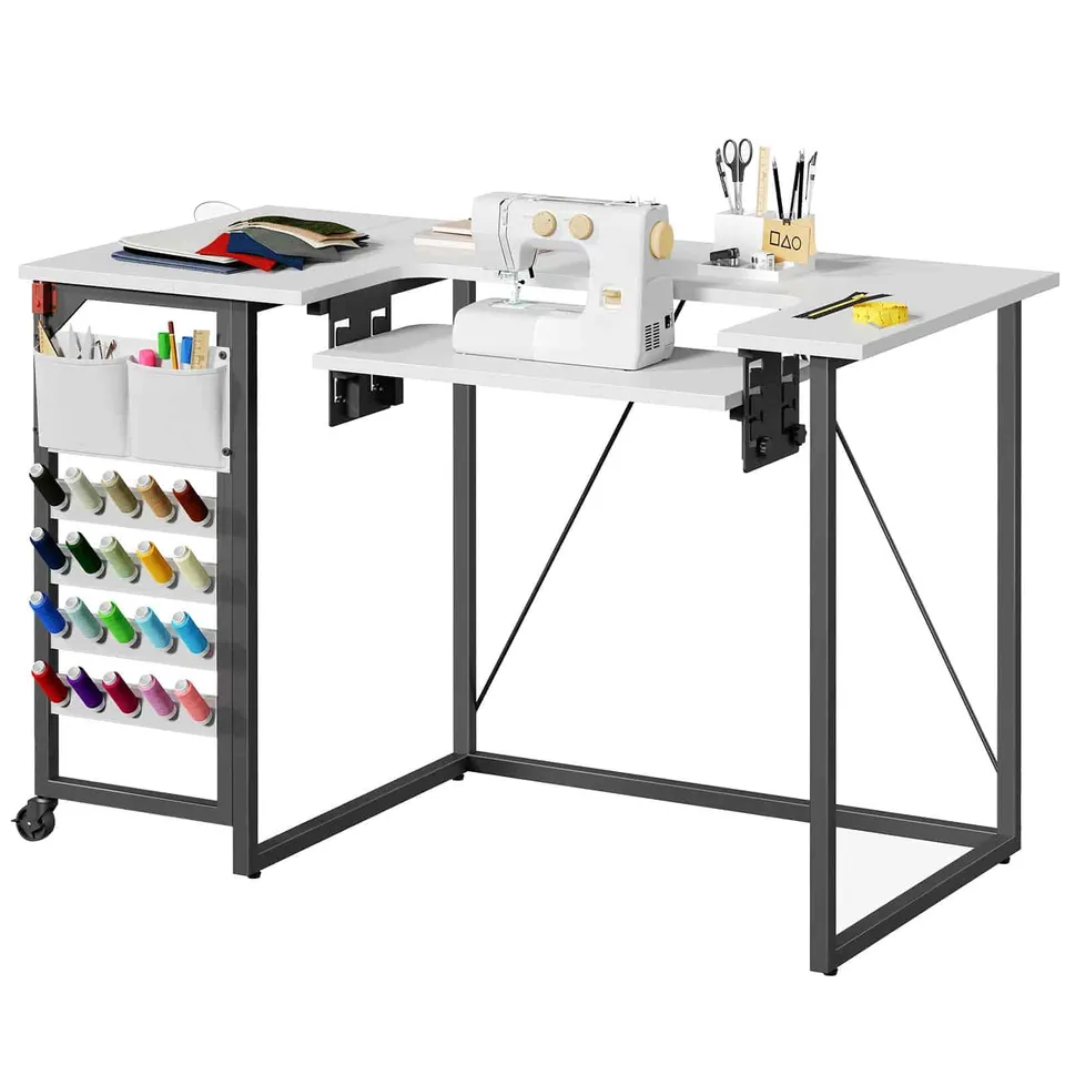 hoobro-table-couture-pliable-hauteur-r-glable-roulettes image 1