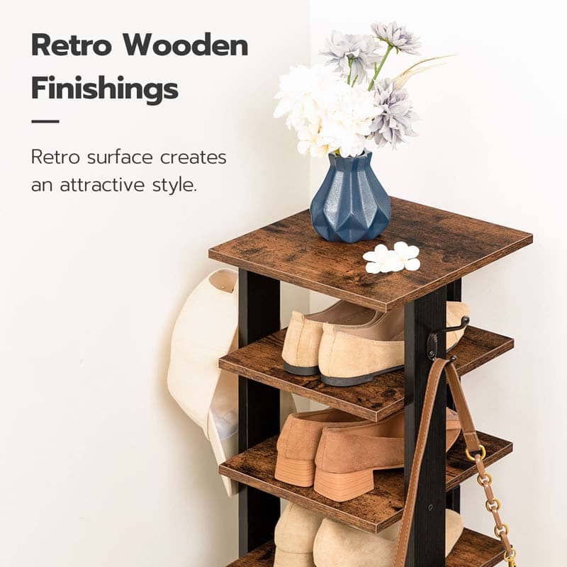 hoobro-shoe-racks-8-tier-meuble-chaussures-marron image 4