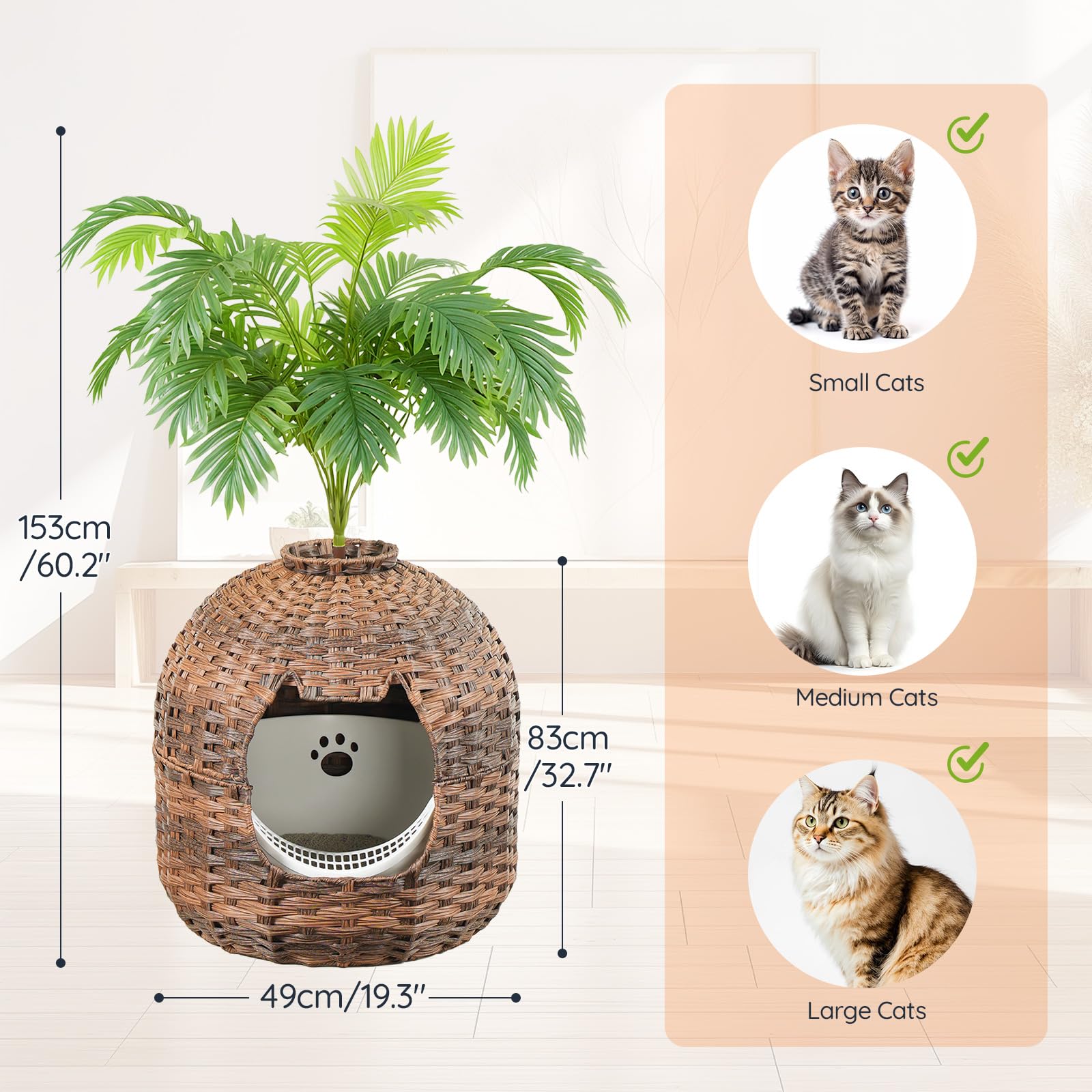 hoobro-pet-furniture-meuble-liti-re-chat-marron-rotin-plante image 3