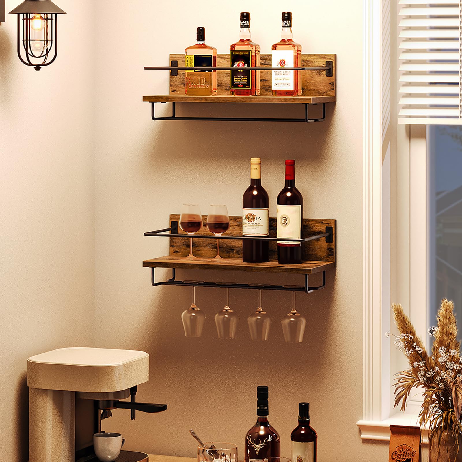 hoobro-beverage-counters-casier-vin-mural-marron-lot-2 image 2
