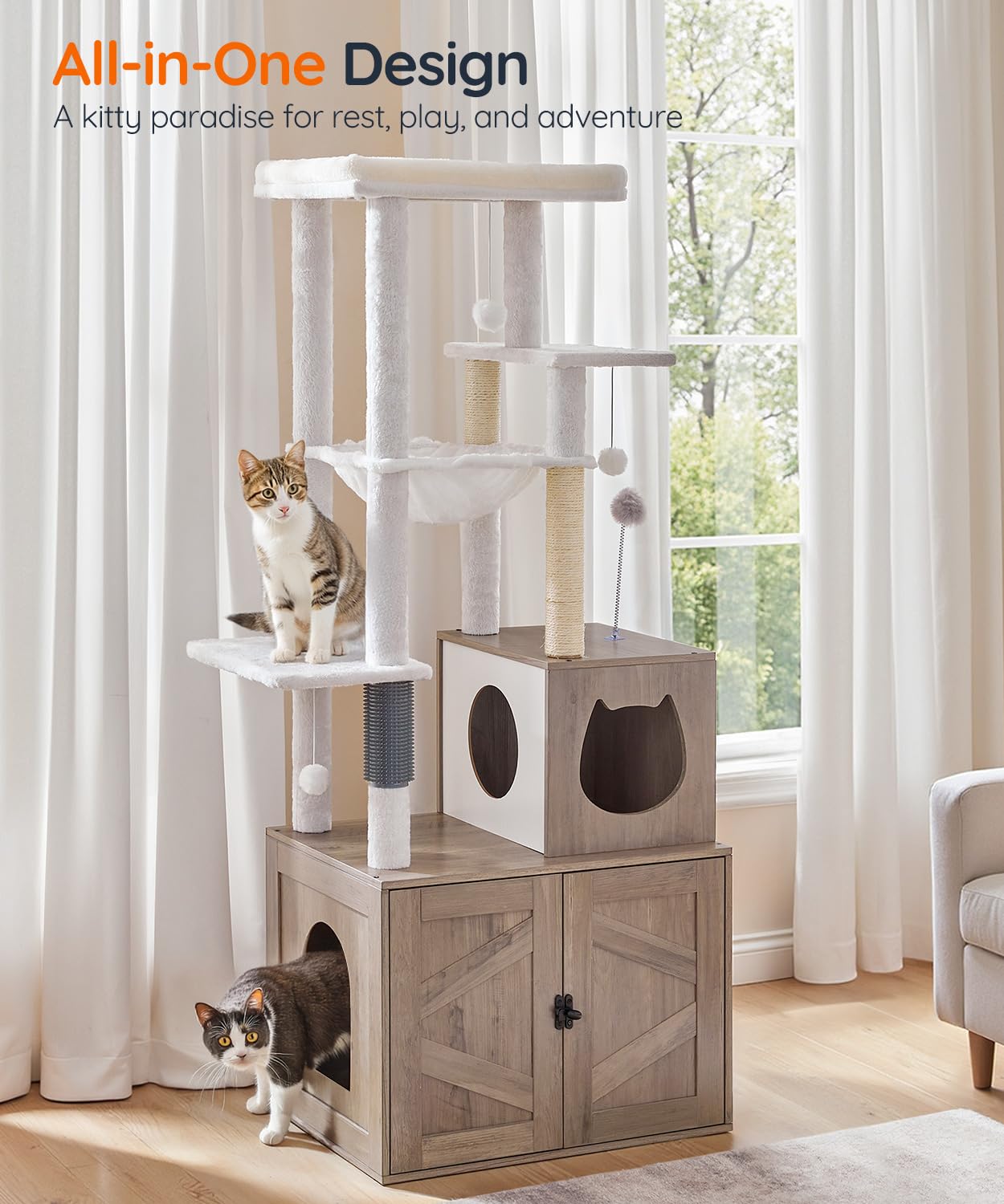 hoobro-pet-furniture-arbre-chat-greige-liti-re-sisal image 7