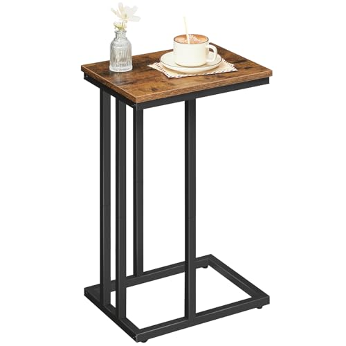 hoobro-side-tables-lot-2-tables-d-appoint-en-c-marron image 3
