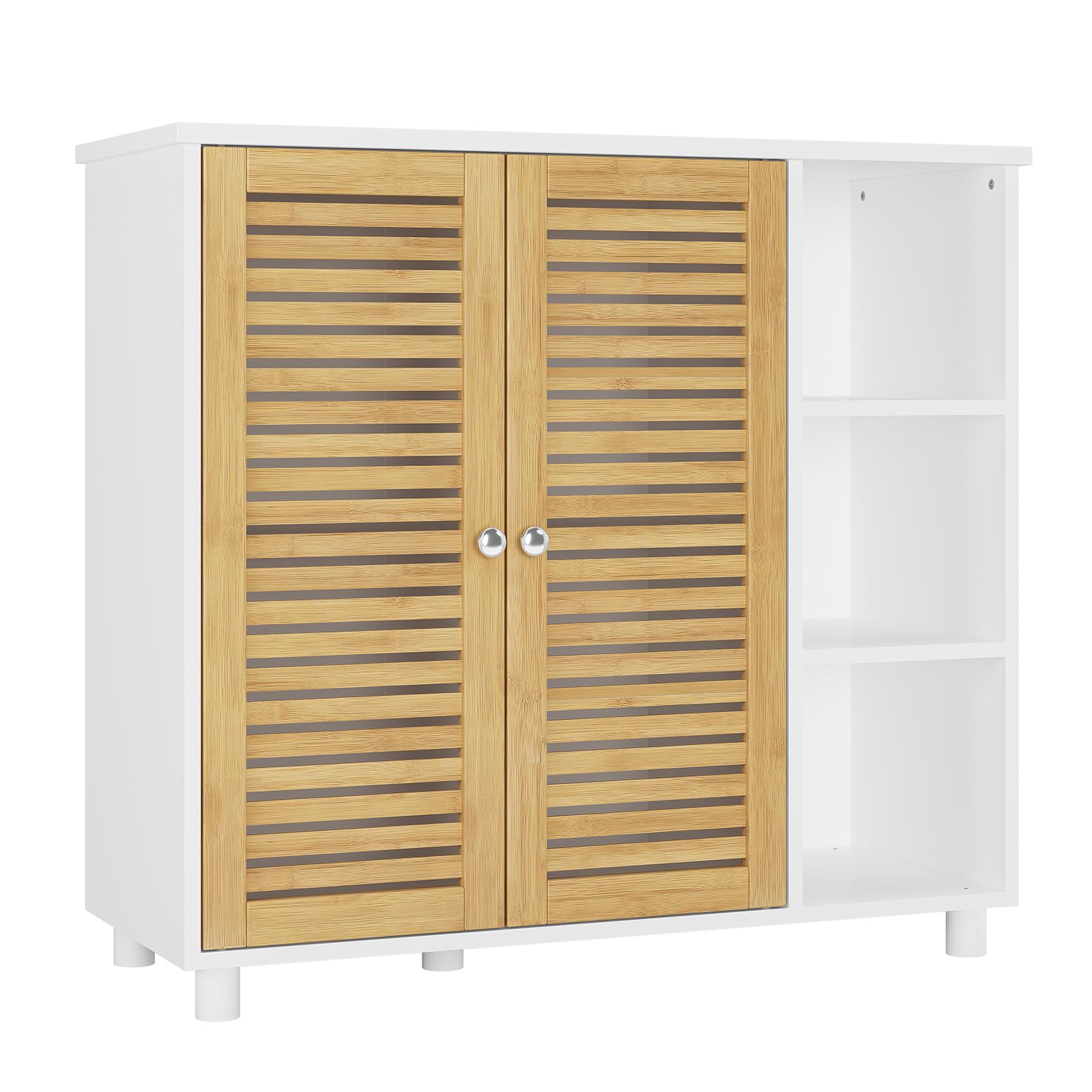 forabamb-commodes-de-salle-de-bain-77x30x80-cm-meuble-blanc-bambou image 1