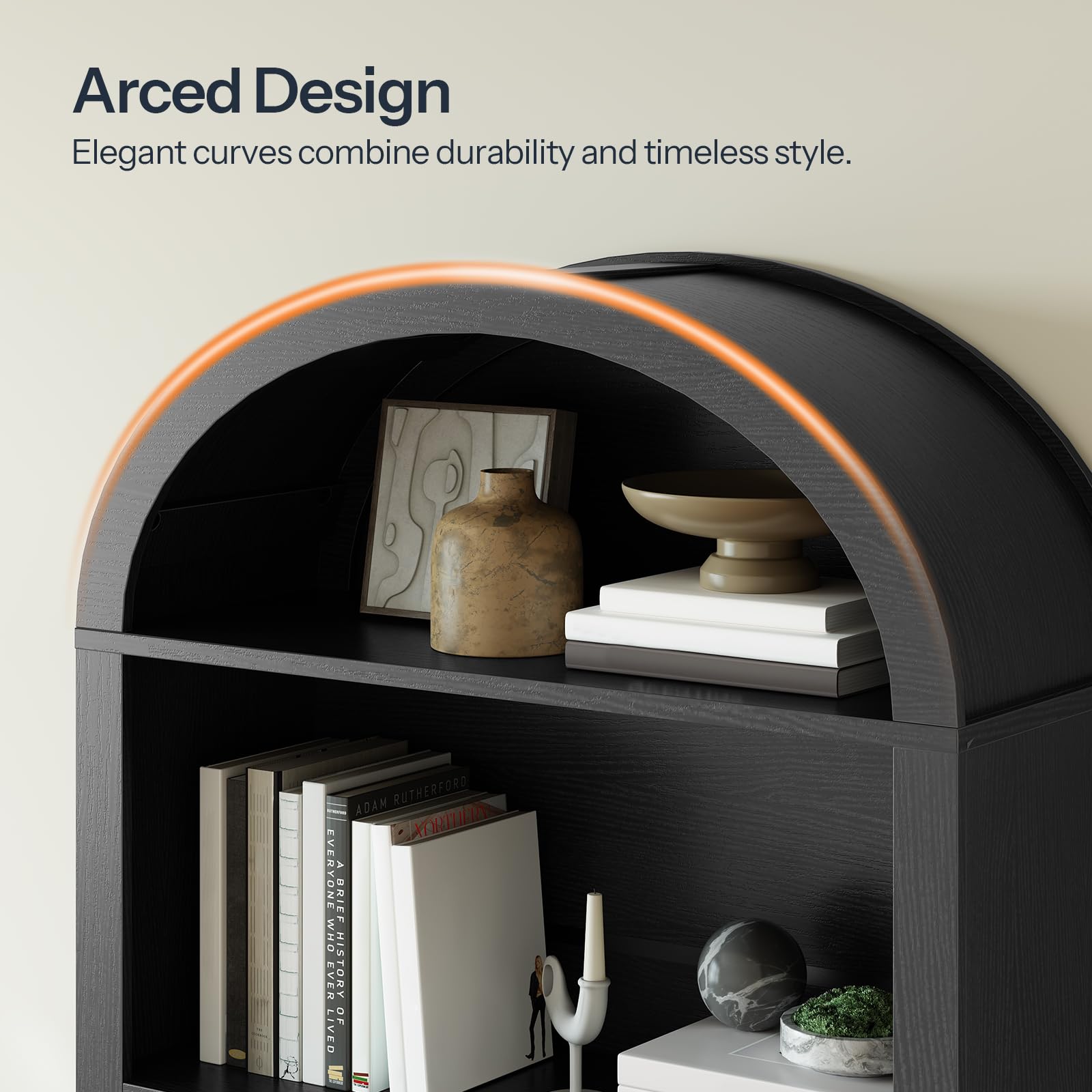 hoobro-bookshelves-5-niveaux-biblioth-que-arche-noire image 7