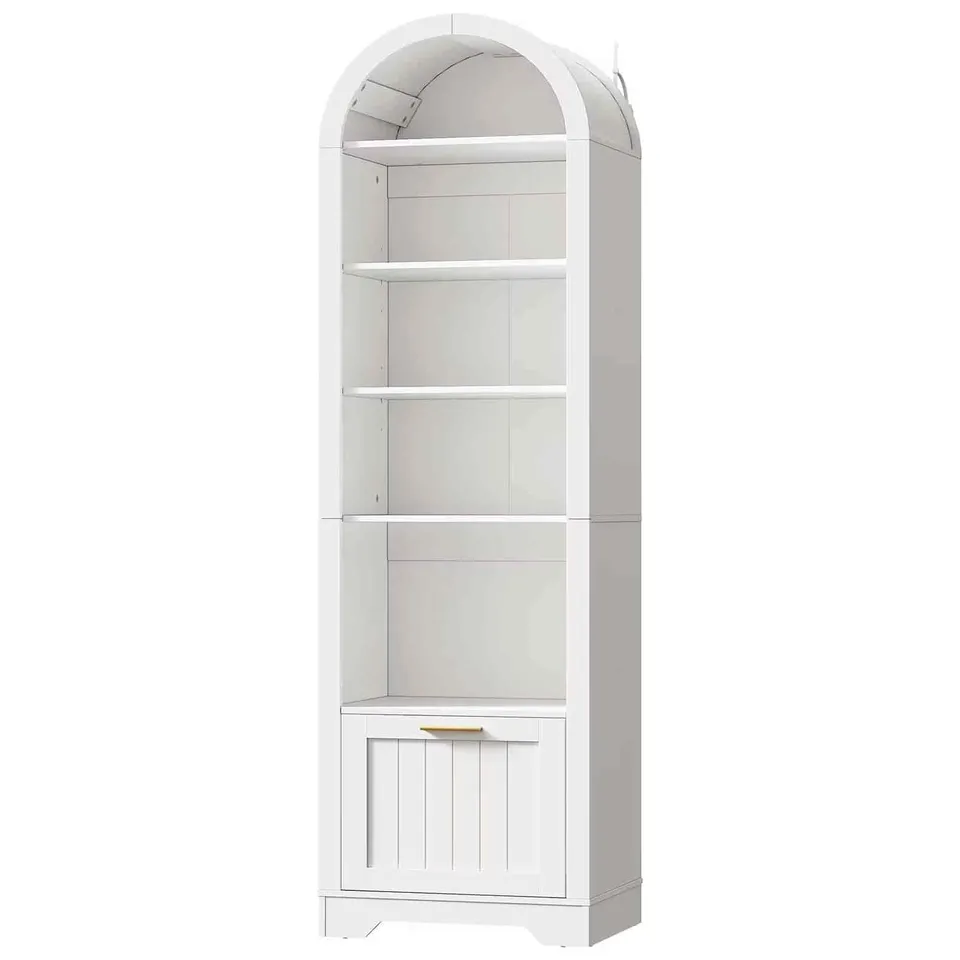 hoobro-biblioth-que-arche-blanche-180-cm-tiroir-dossier image 1