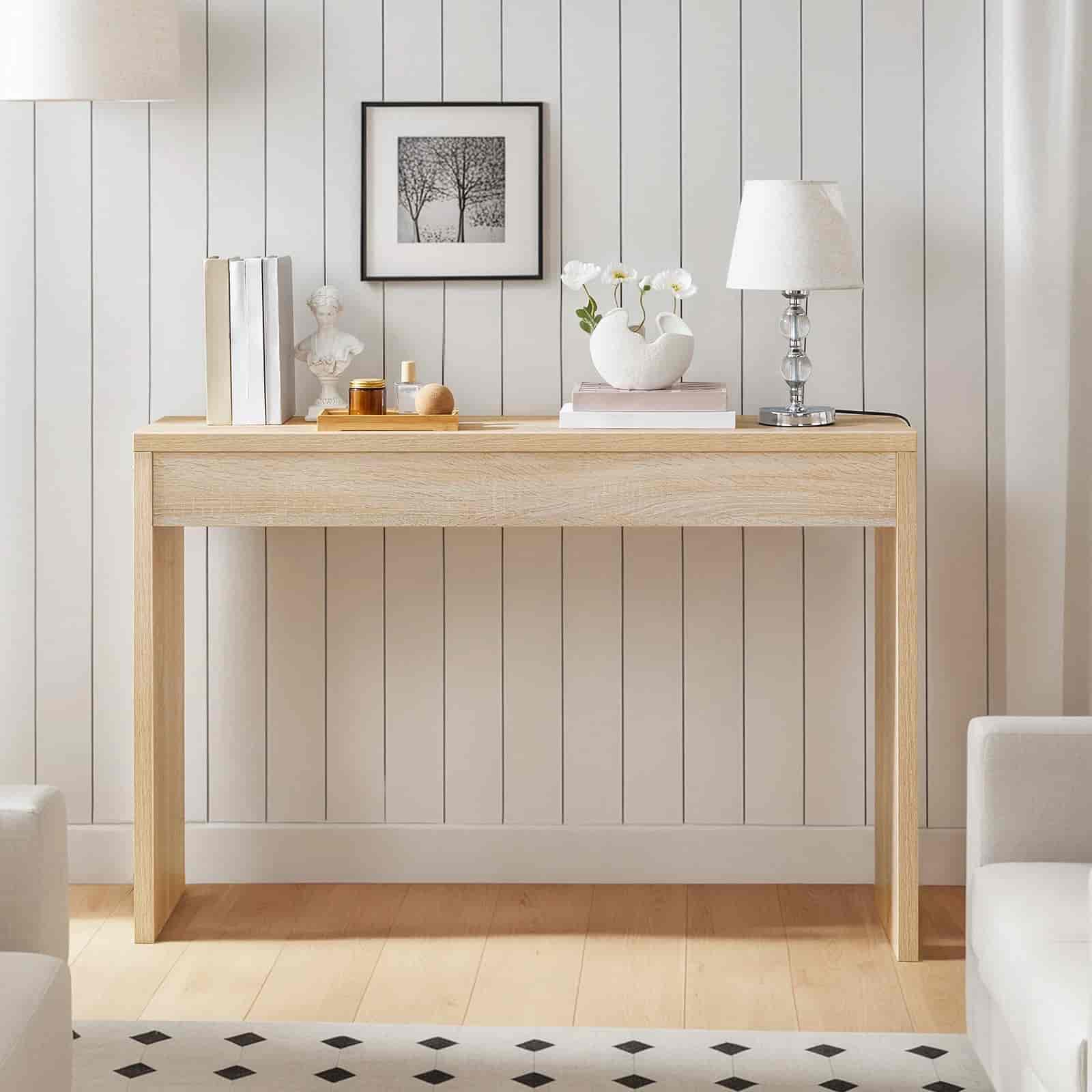 hoobro-console-table-farmhouse-table-console-naturel-bois image 5