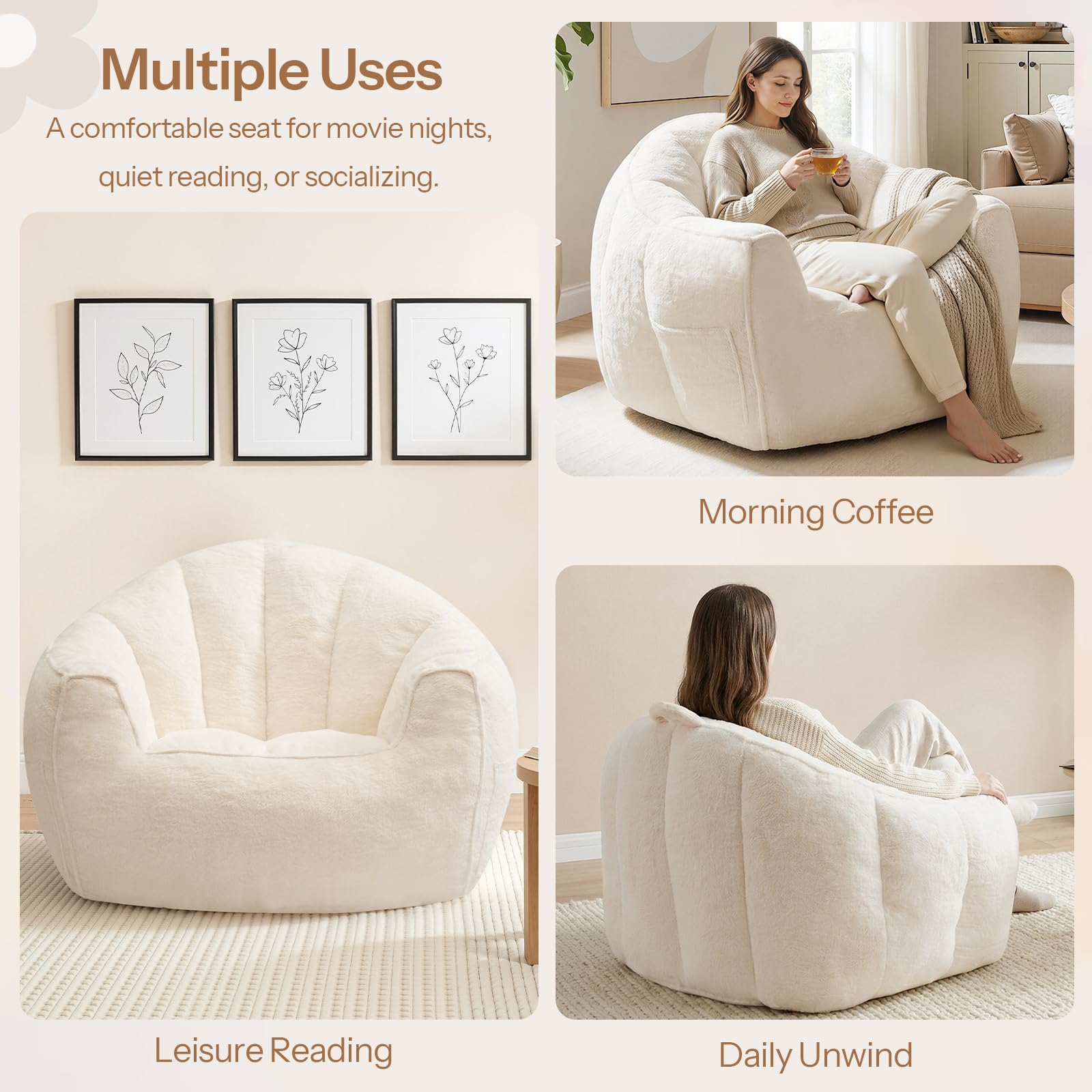 hoobro-pouf-g-ant-adulte-blanc-fausse-fourrure-lapin image 8