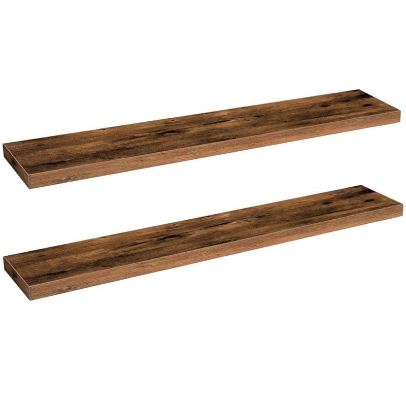 hoobro-storage-racks-lot-2-tag-res-murales-marron-80-cm image 2