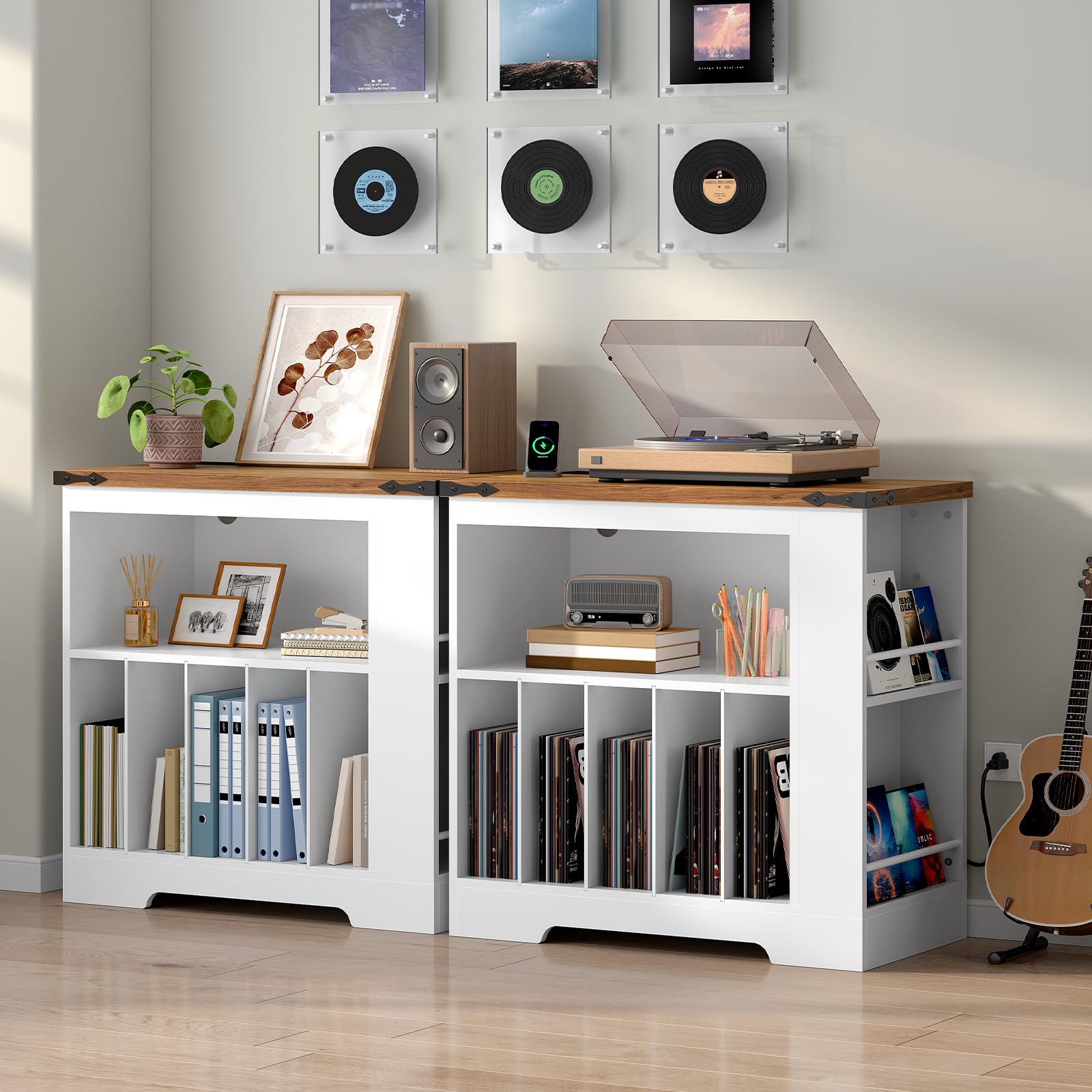 hoobro-living-room-furniture-meuble-vinyle-blanc-led-usb-type-c image 4