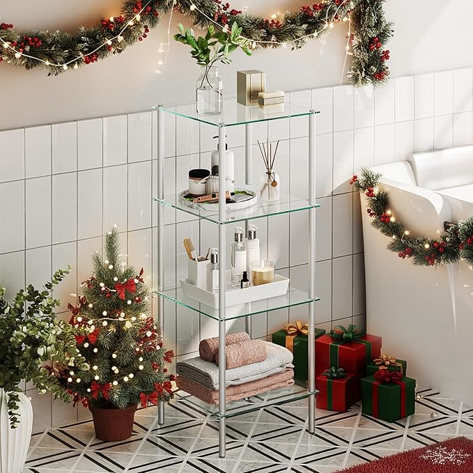 hoobro-bathroom-furniture-tag-re-verre-4-niveaux-argent image 6