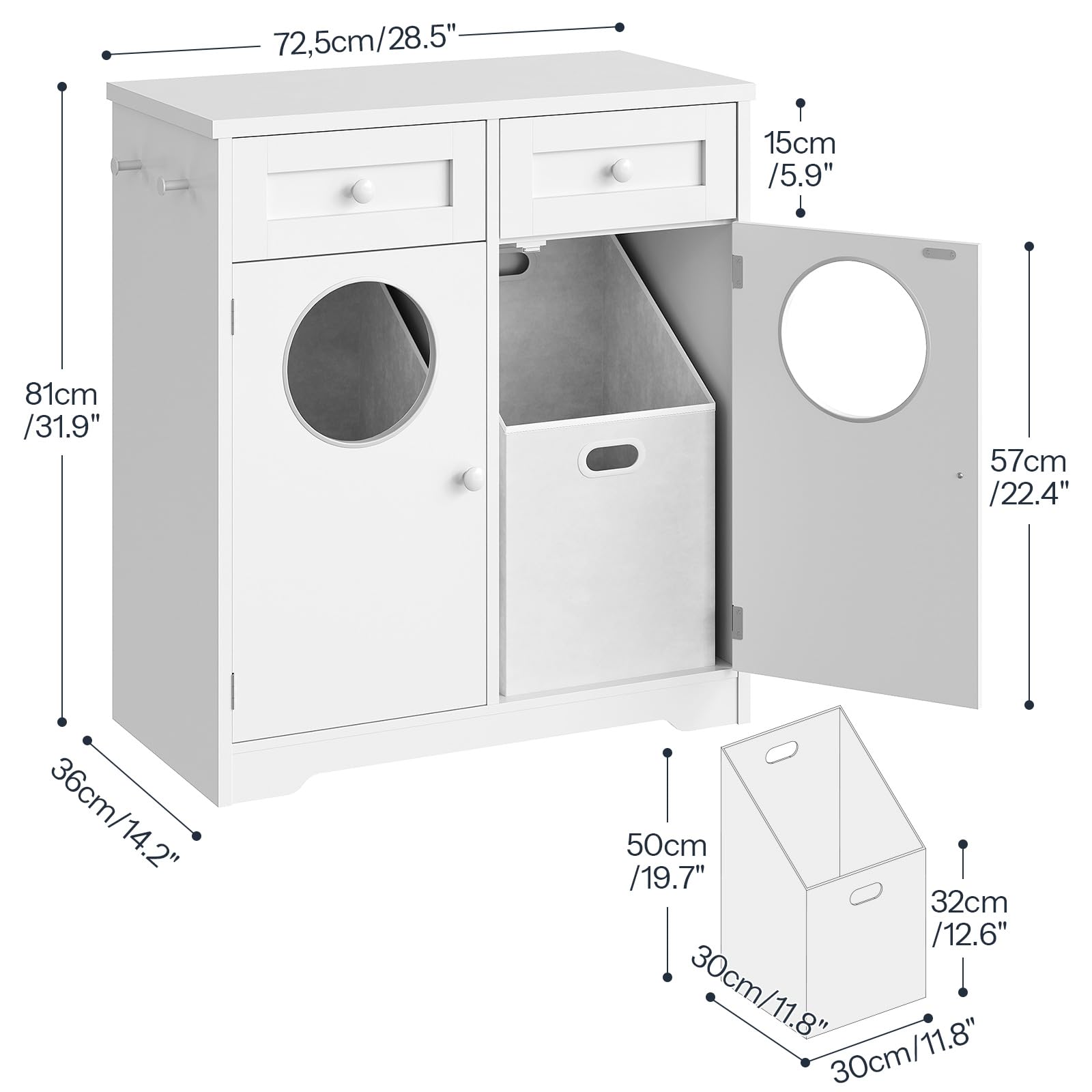 hoobro-wt36xy01-meuble-panier-linge-double-blanc image 3