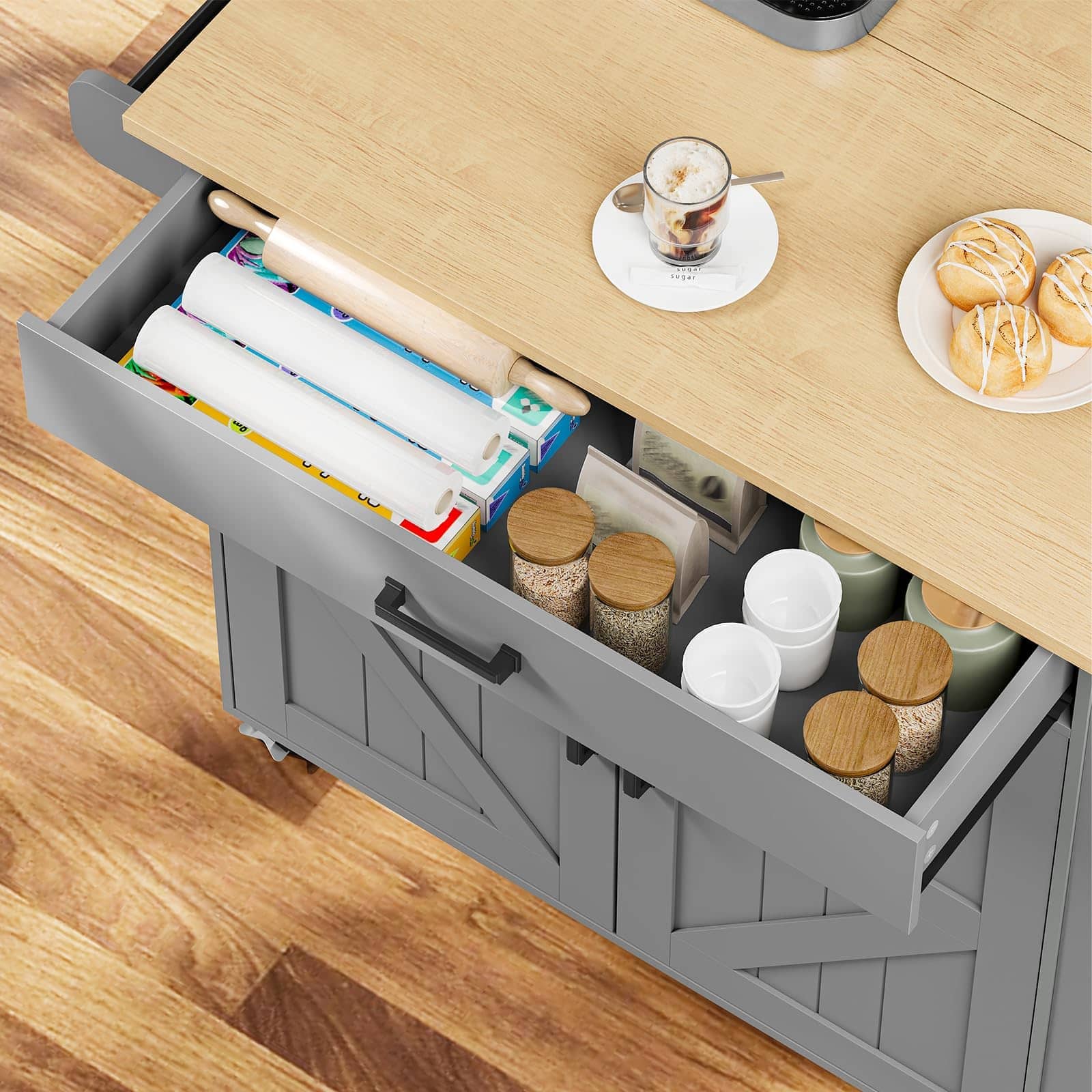 hoobro-kitchen-furniture-desserte-grise-roulettes-prise image 5