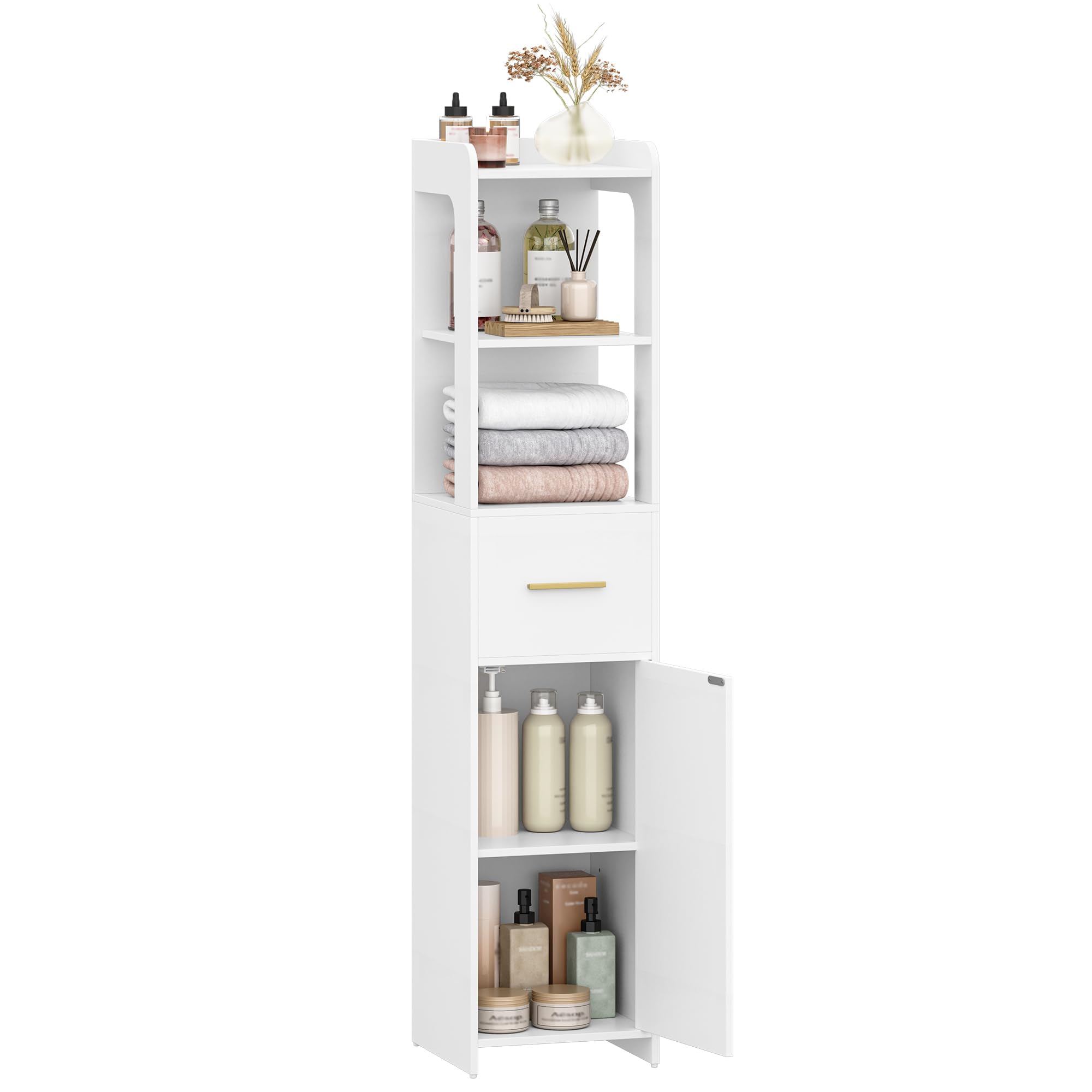 hexcelen-meuble-colonne-salle-de-bain-138-6-cm-avec-tiroir image 8