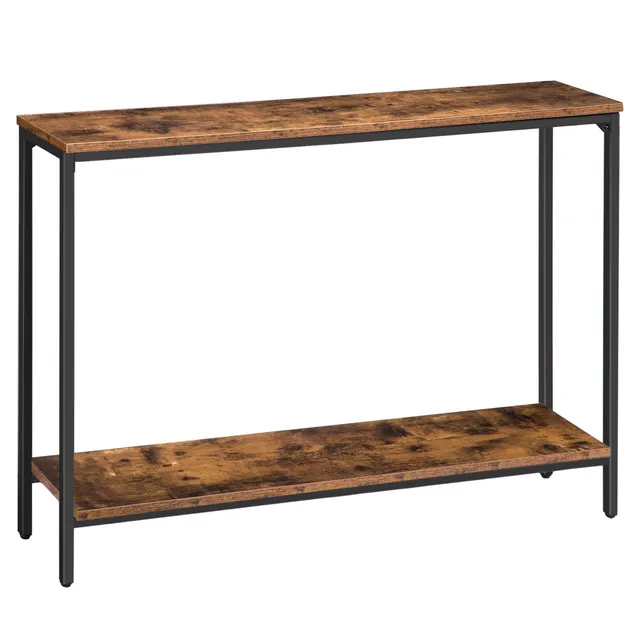 hoobro-console-table-console-troite-120-cm-marron-tag-res image 1