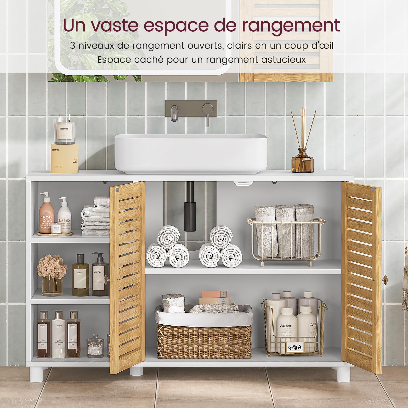 forabamb-meuble-sous-vasque-90x30x60cm-2-portes-bambou image 4