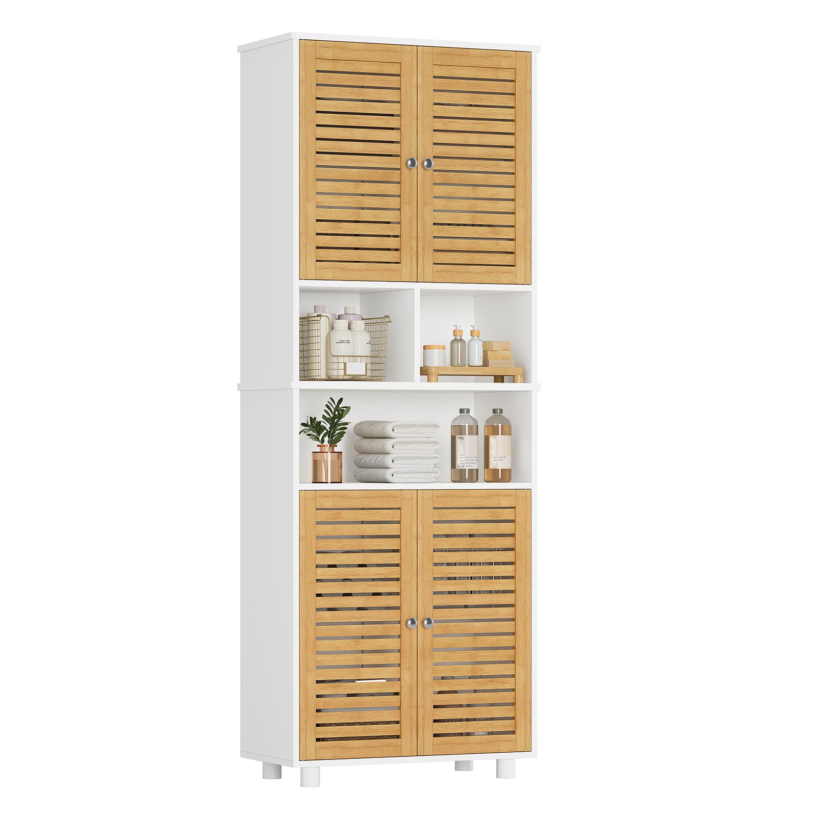 forabamb-armoire-haute-170-cm-blanc-bambou-tag-res image 1