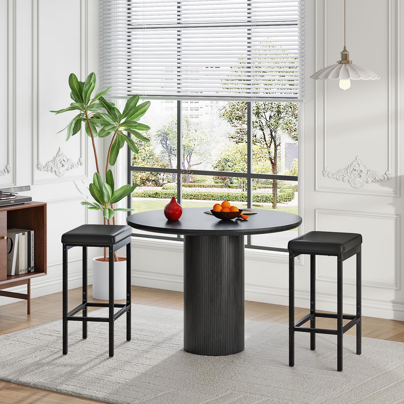 hoobro-bar-stools-tabouret-de-bar-noir-lot-de-2-rembourr image 5
