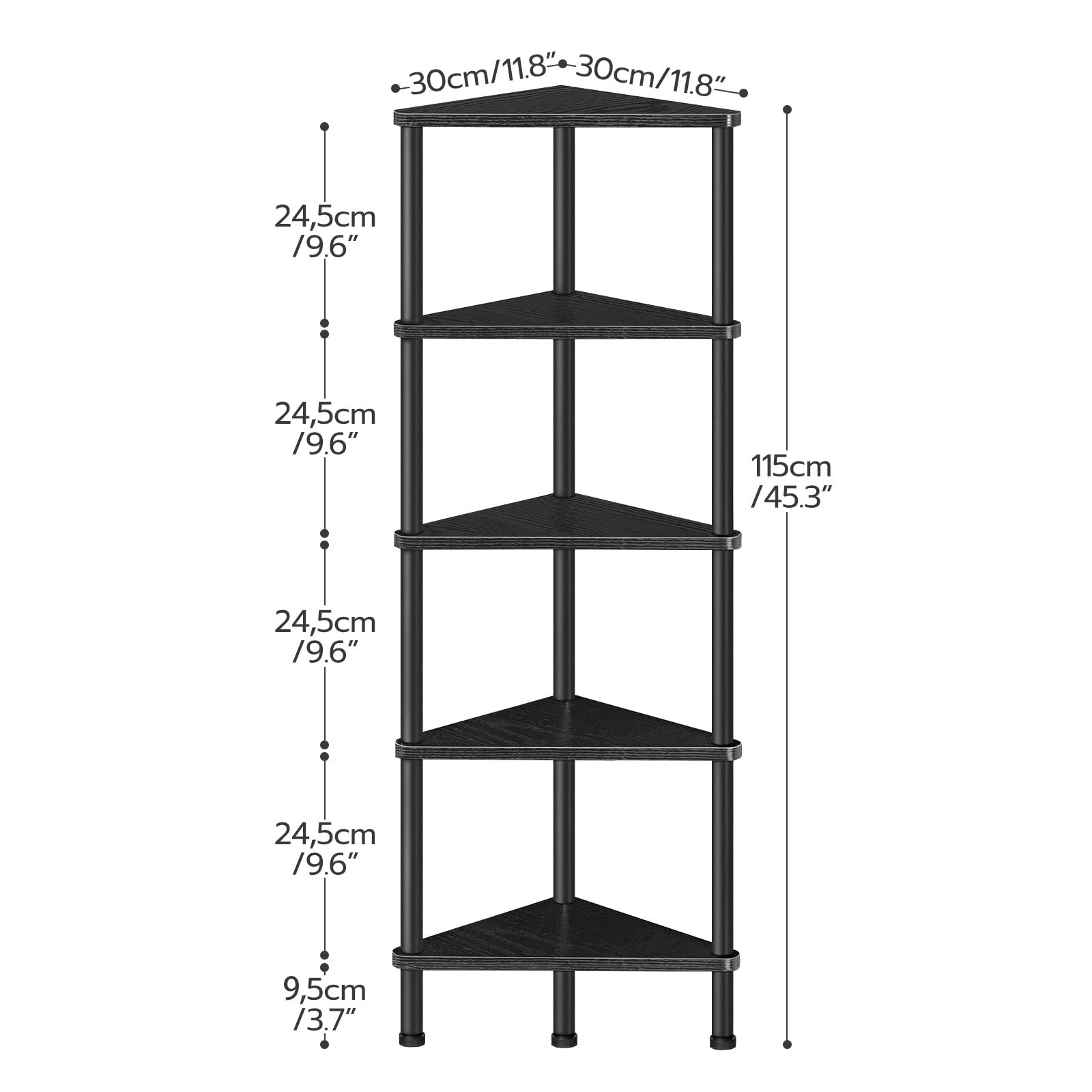 hoobro-tag-re-d-angle-5-niveaux-m-tal-noir-bk33cj01 image 3