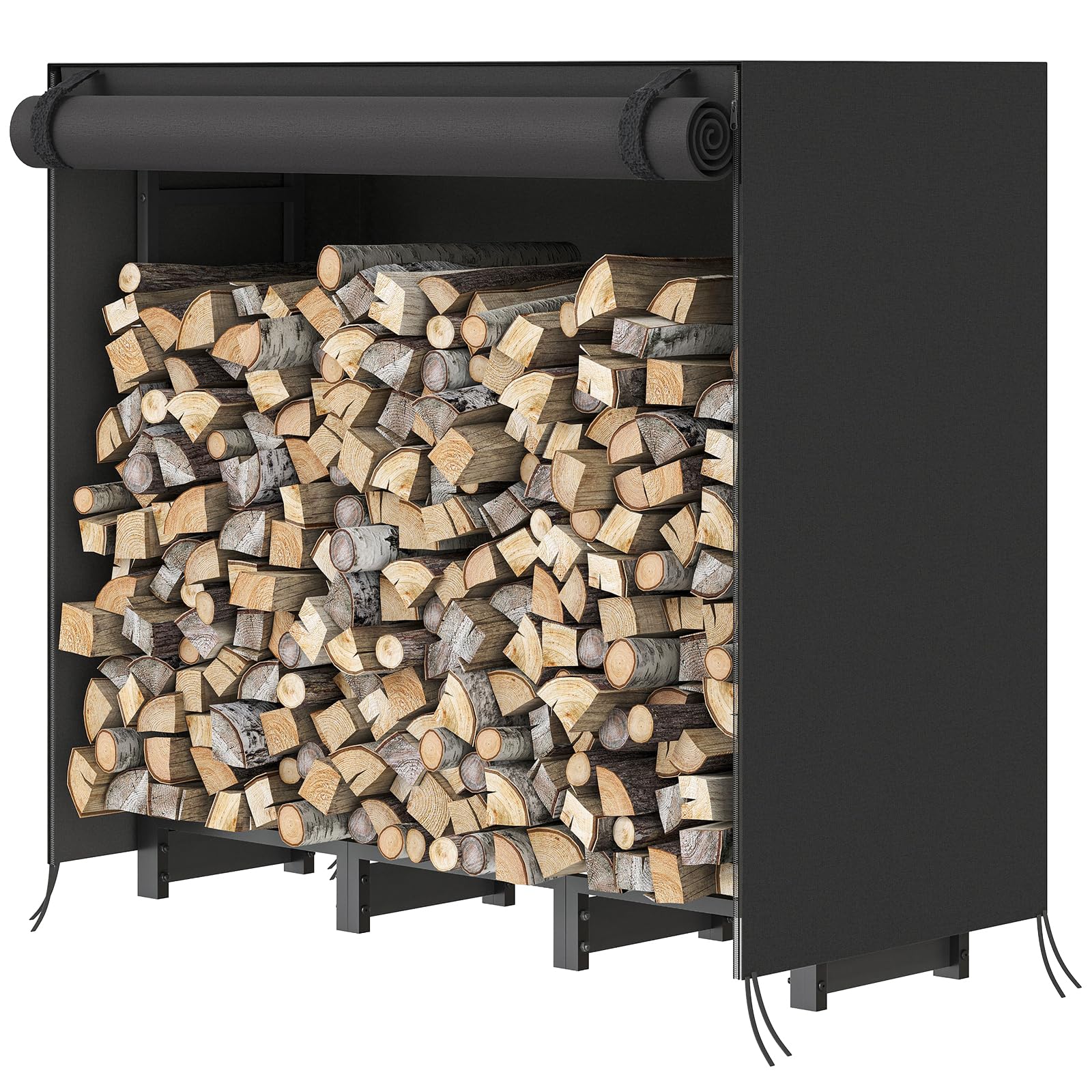 hoobro-porte-b-ches-ext-rieur-noir-4ft-avec-housse image 1