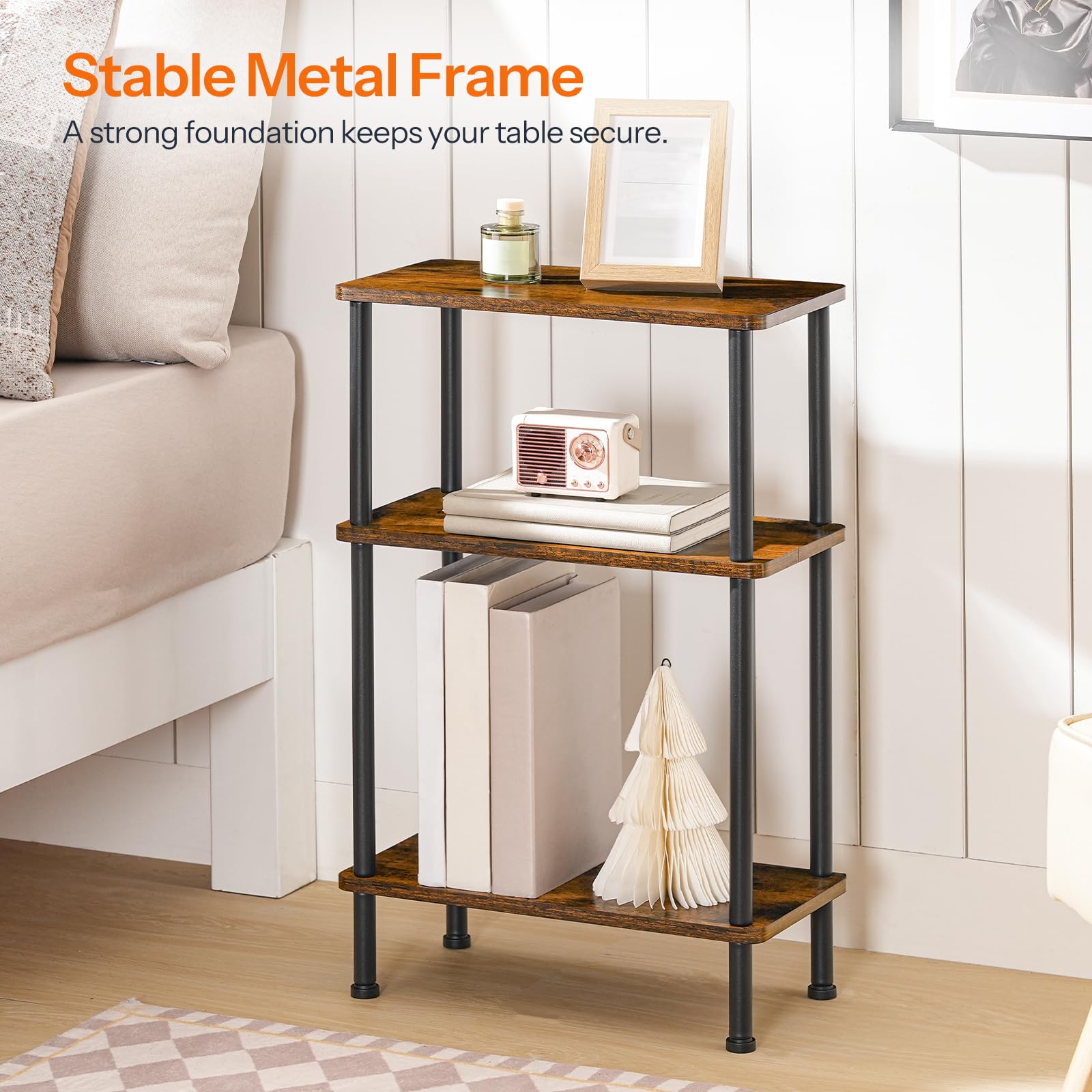 hoobro-side-tables-table-d-appoint-3-niveaux-marron-troite image 6