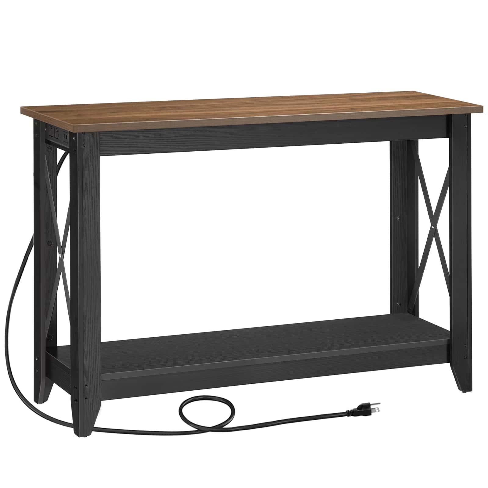 hoobro-console-table-d-entr-e-prises-usb-marron image 3