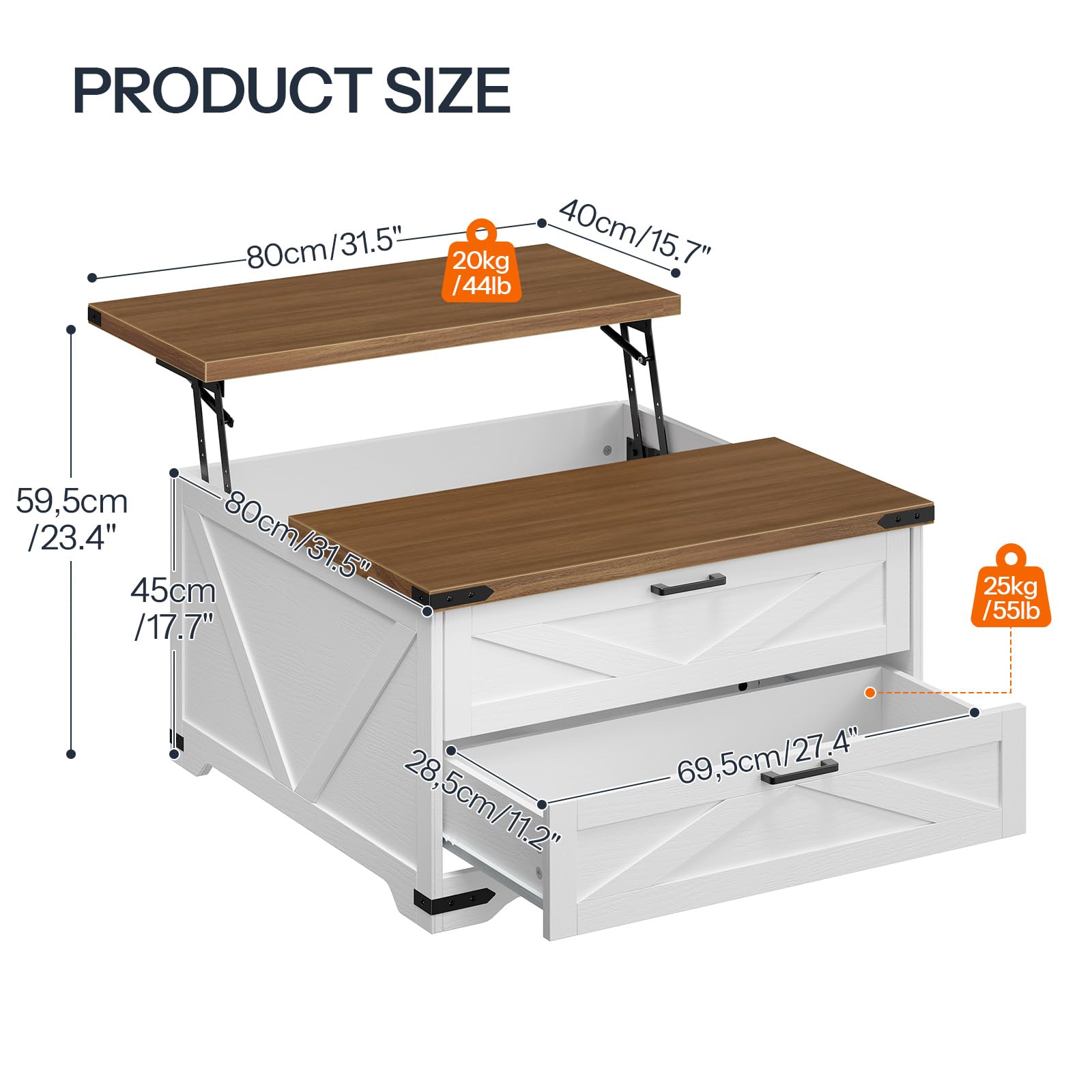 hoobro-coffee-tables-table-basse-relevable-blanche image 3