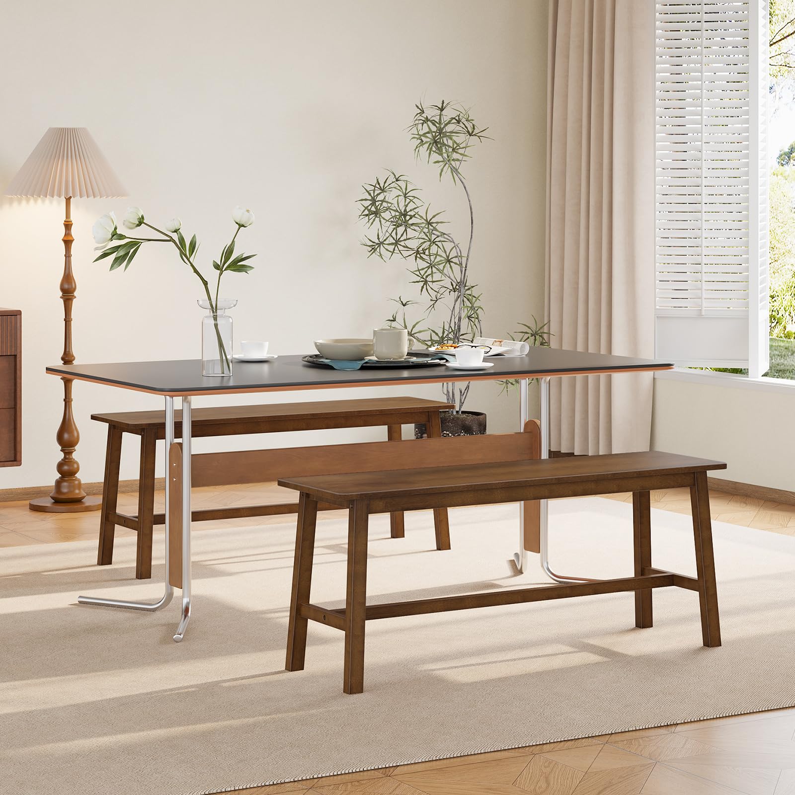 hoobro-banc-salle-manger-bambou-mocha-100-cm image 7