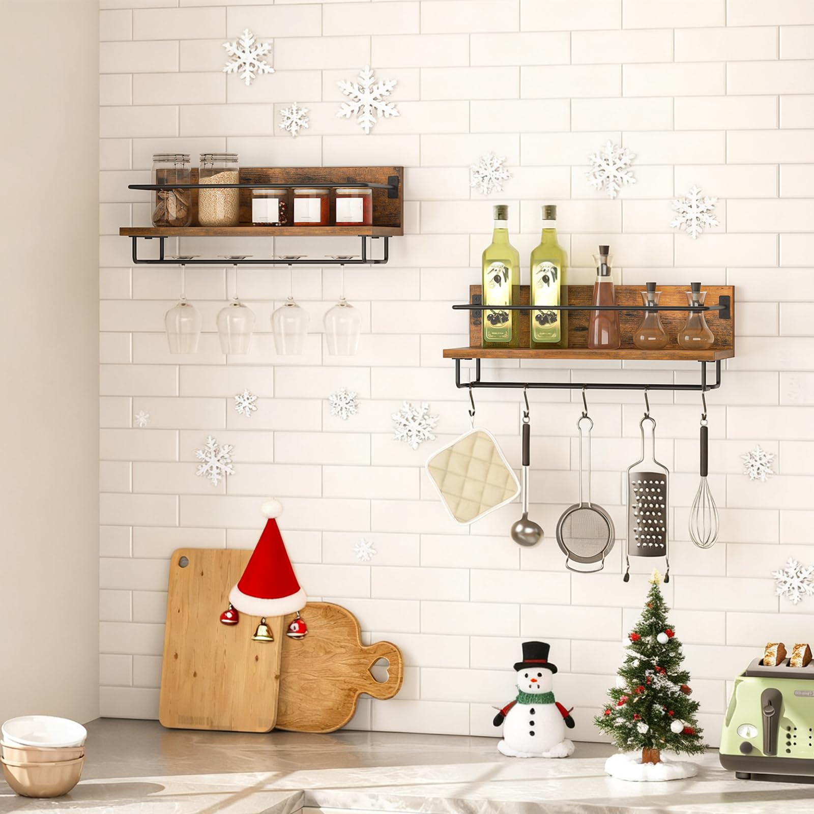 hoobro-beverage-counters-casier-vin-mural-marron-lot-2 image 5