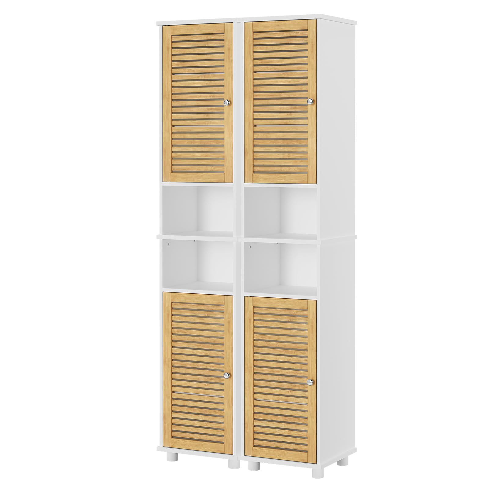forabamb-colonne-salle-de-bain-190-cm-blanc-bambou-moderne image 7