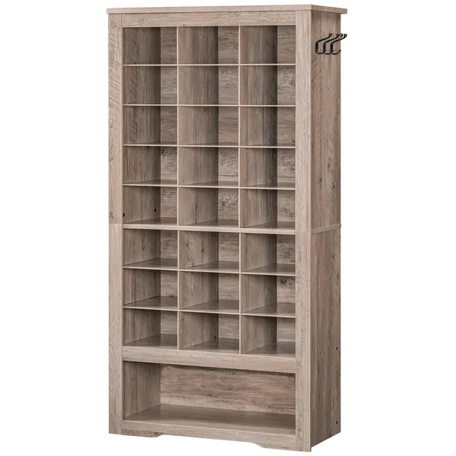 hoobro-shoe-racks-meuble-chaussures-greige-9-niveaux-24-cases image 1