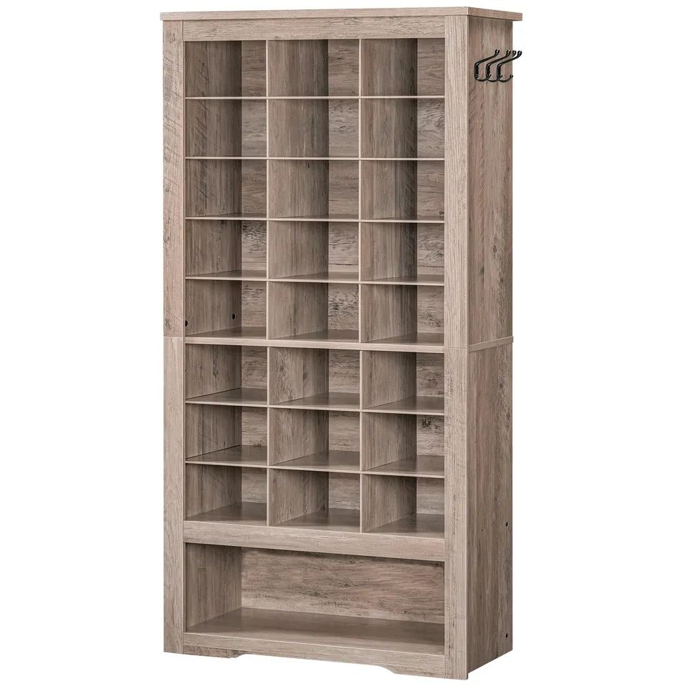 hoobro-shoe-racks-meuble-chaussures-greige-9-niveaux-24-cases image 1