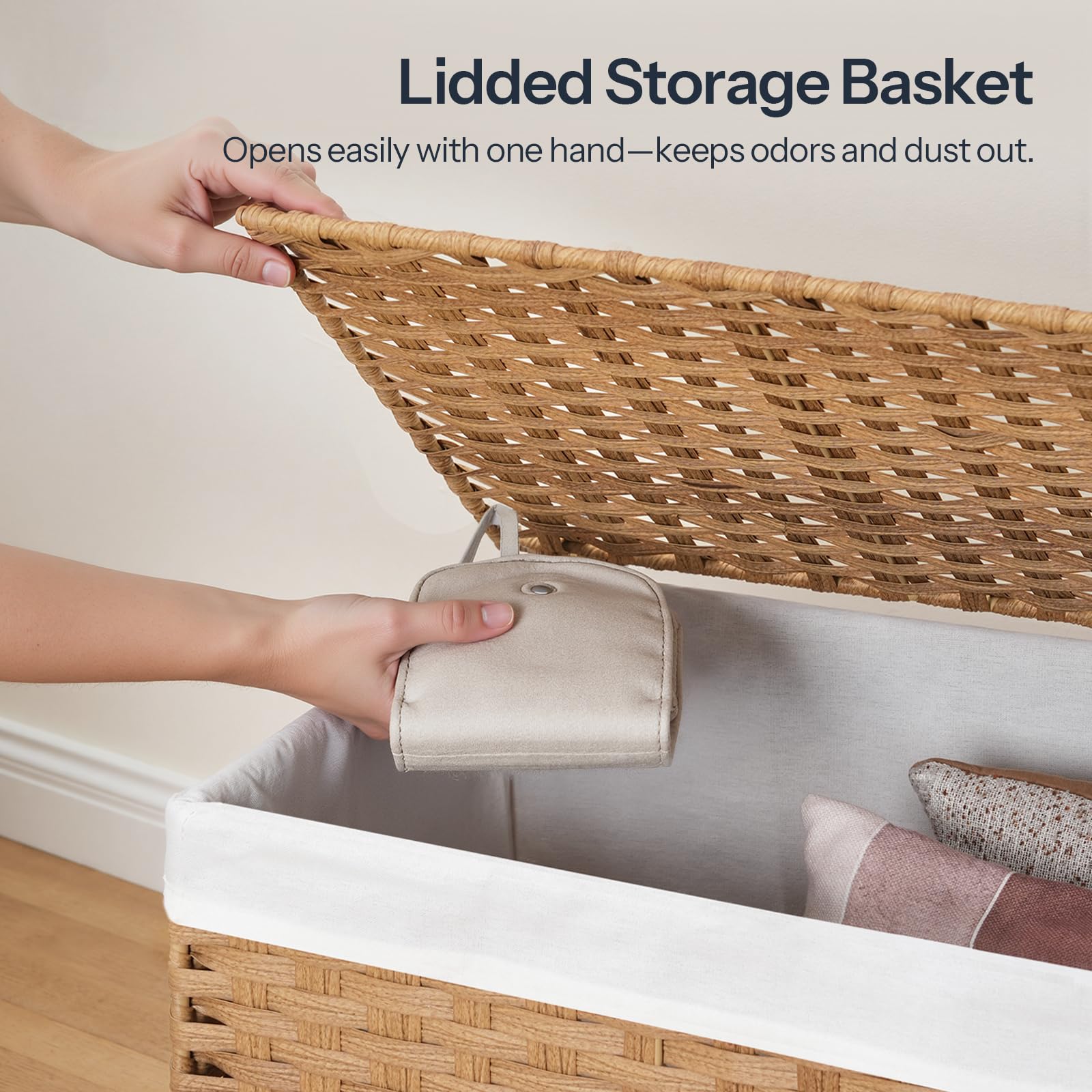 hoobro-panier-osier-200l-coffre-rangement-naturel-couvercle image 4