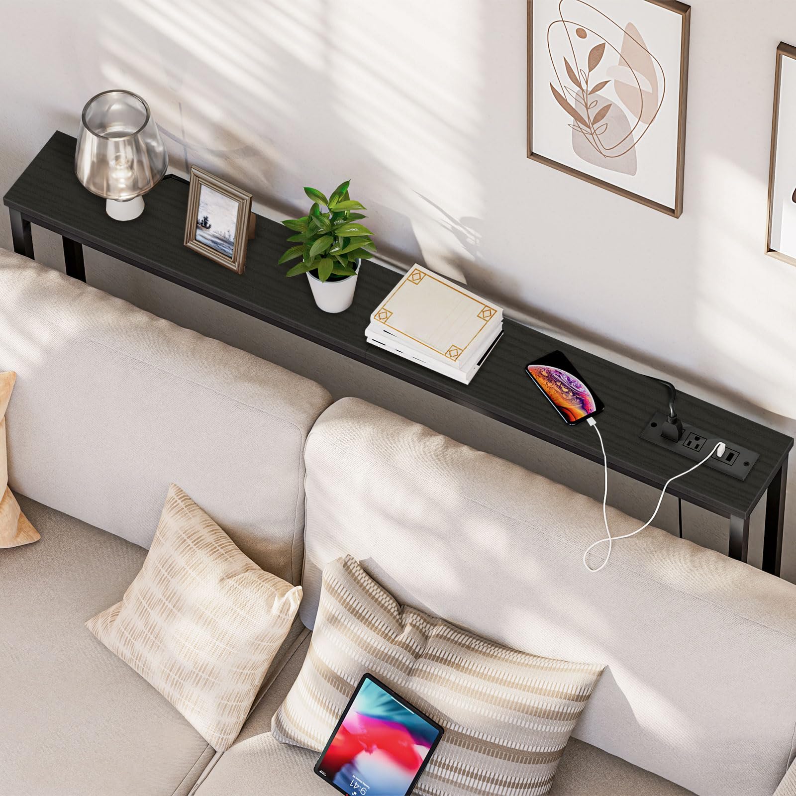 hoobro-console-table-console-troite-47-2-pouces-noir-prises image 4
