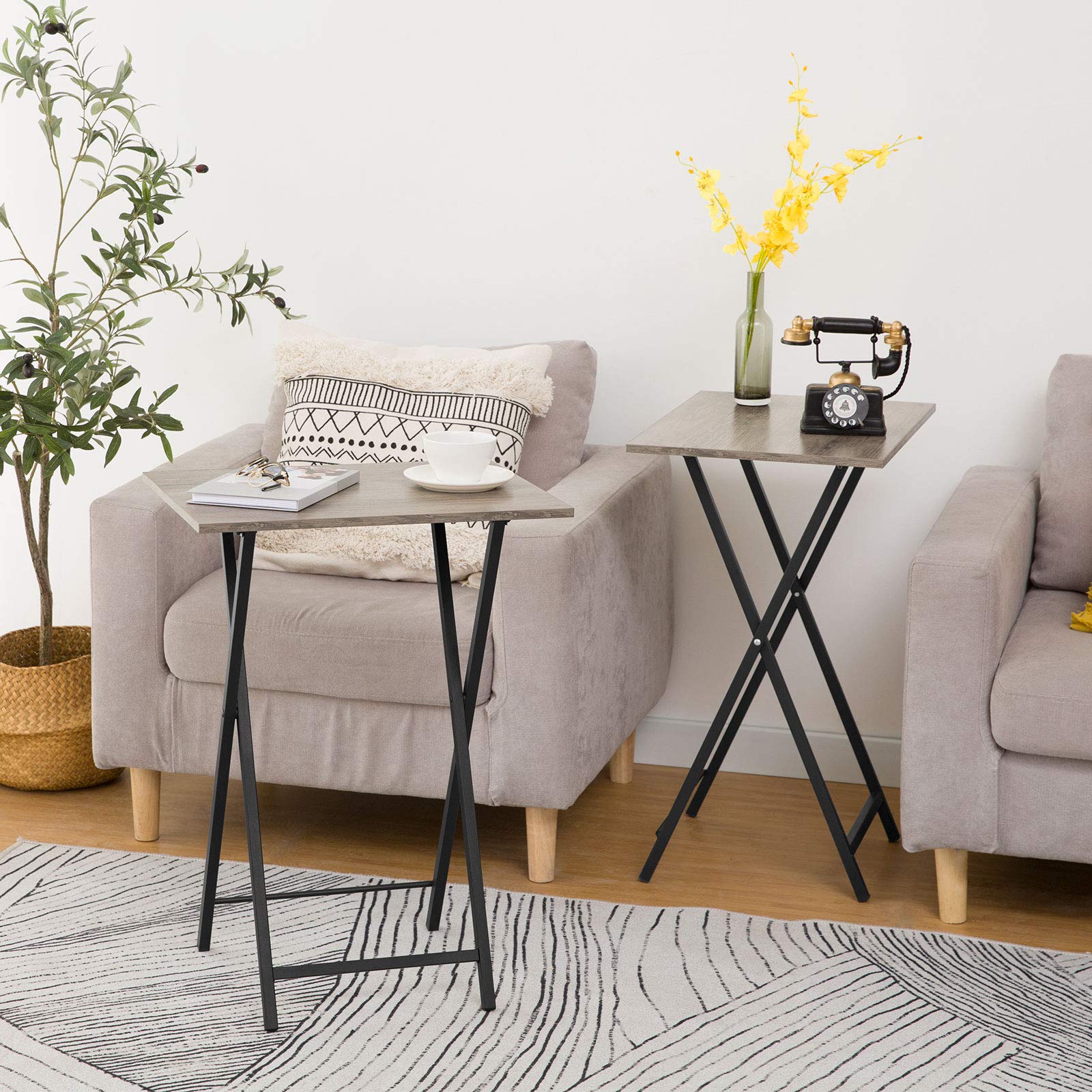 hoobro-tv-tray-tables-table-pliante-lot-de-2-gr-ge image 4