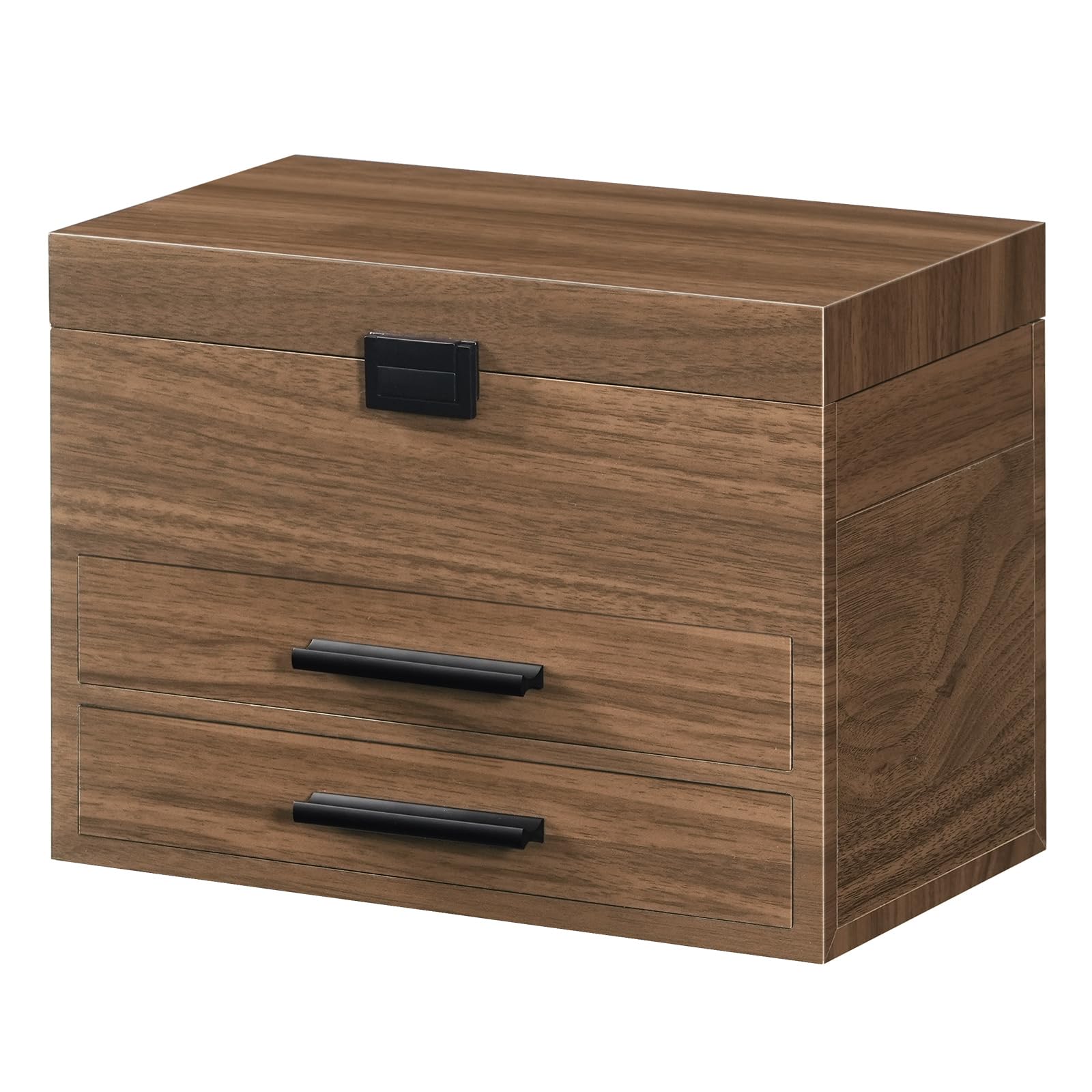 hoobro-jewelry-boxes-4-tiroirs-bo-te-bijoux-noyer image 3