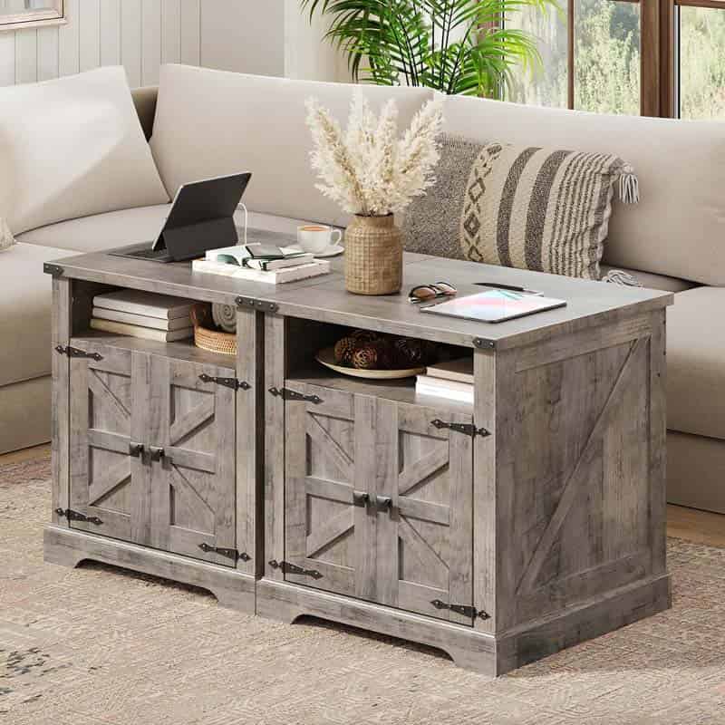 hoobro-nightstands-table-chevet-greige-60-cm-avec-prises image 5