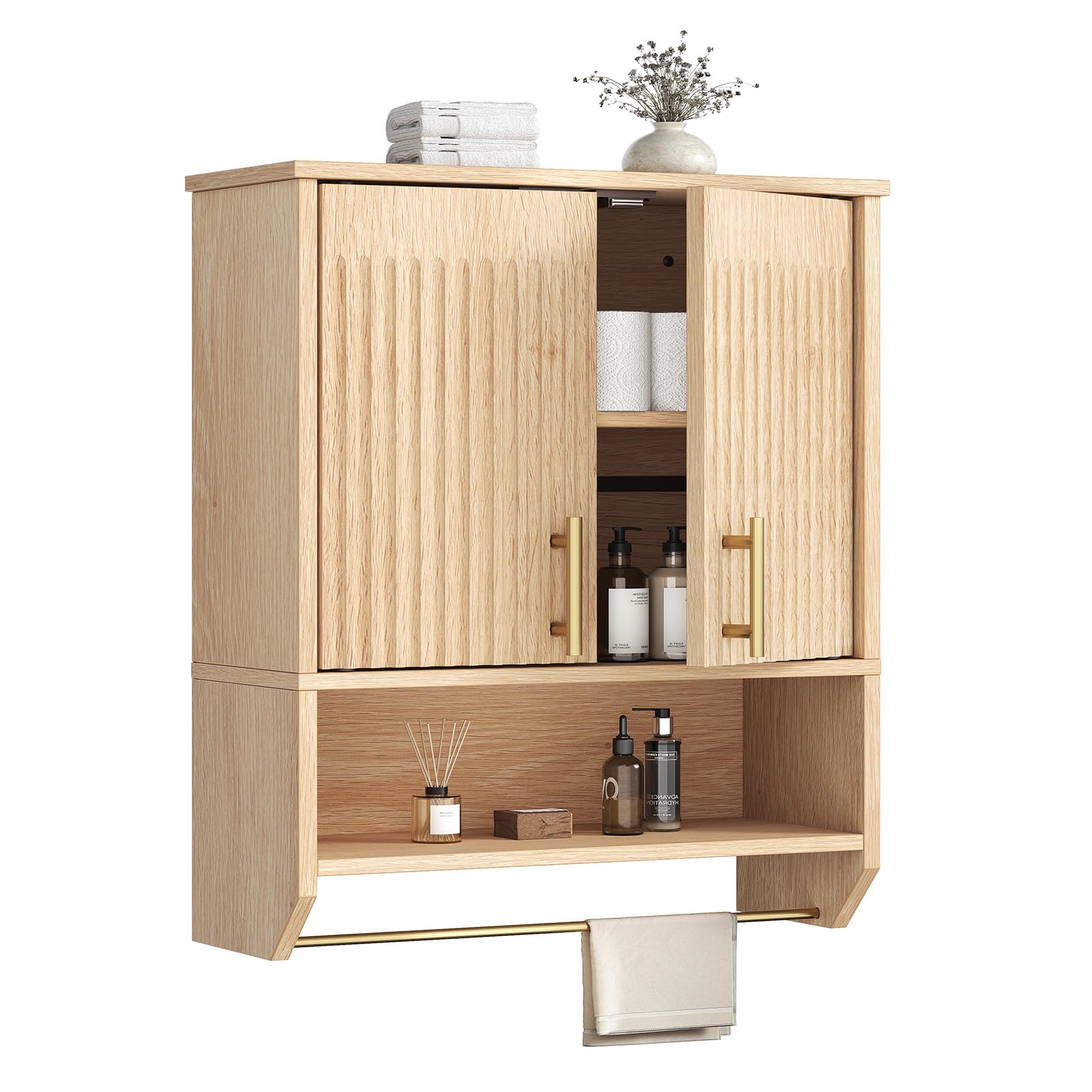 hoobro-bathroom-furniture-armoire-murale-naturel-cannel image 3