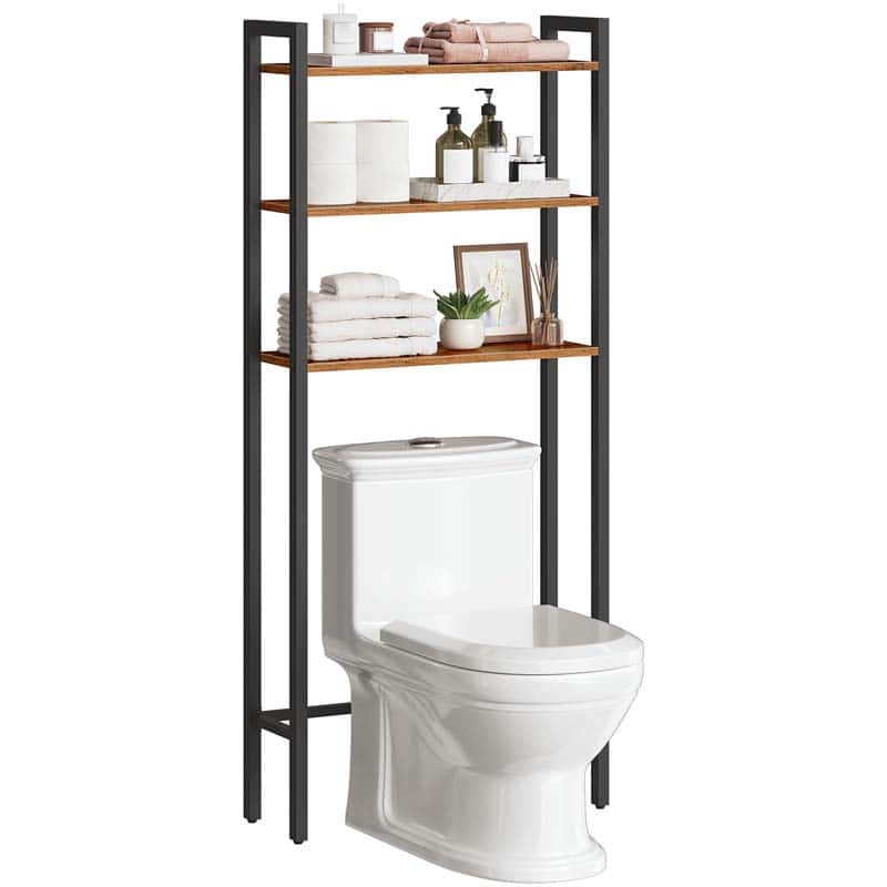 hoobro-tag-re-wc-marron-3-niveaux-dessus-toilettes image 1